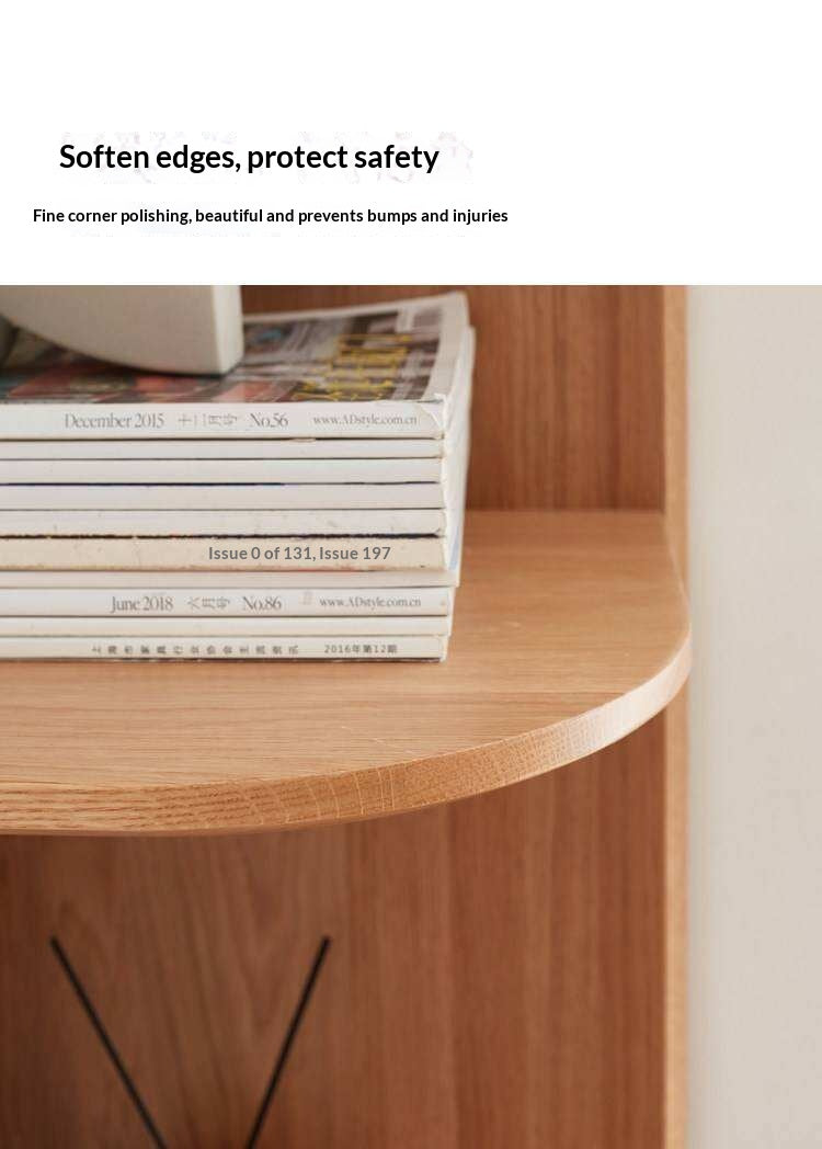 Oak Solid Wood Bookcase Free Combination Floor-to-ceiling Bookshelf