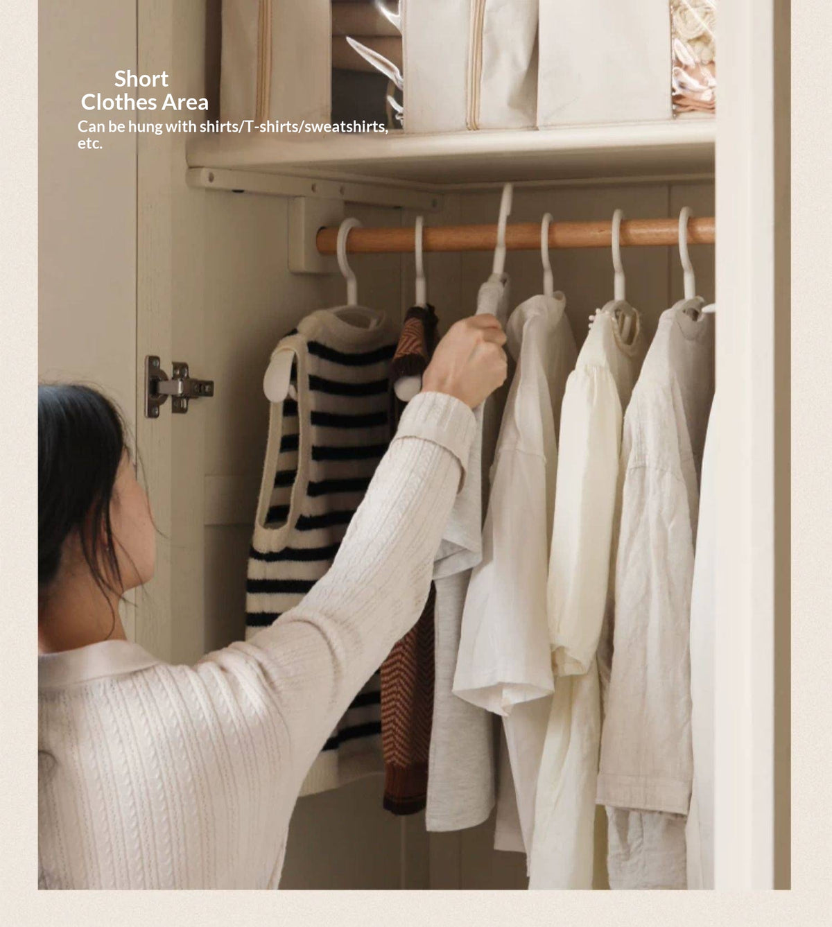 Ash Solid Wood American Style Wardrobe