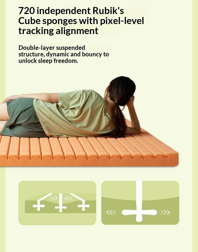 Zero-Glue Mattress Spring Mattress Antibacterial Anti-mite Sponge Mattress Roll-up Simmons Mattress 22 cm