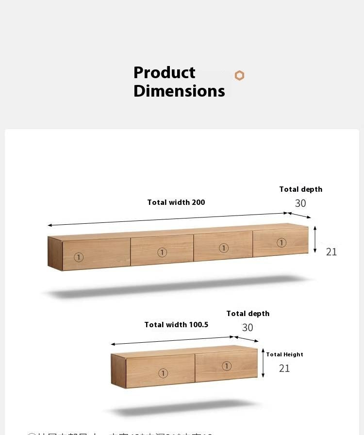 Oak, Tulipwood Solid Wood TV Cabinet with Light