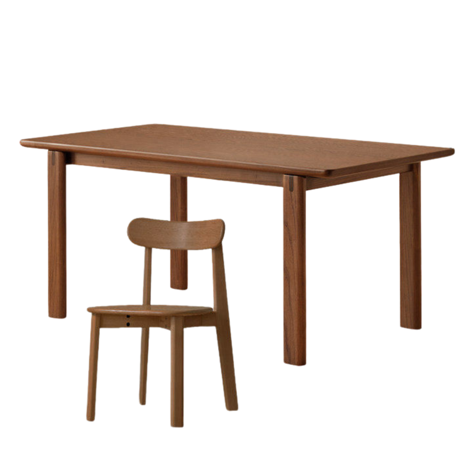 Black Walnut, Oak Solid Wood Large Board Dining Table