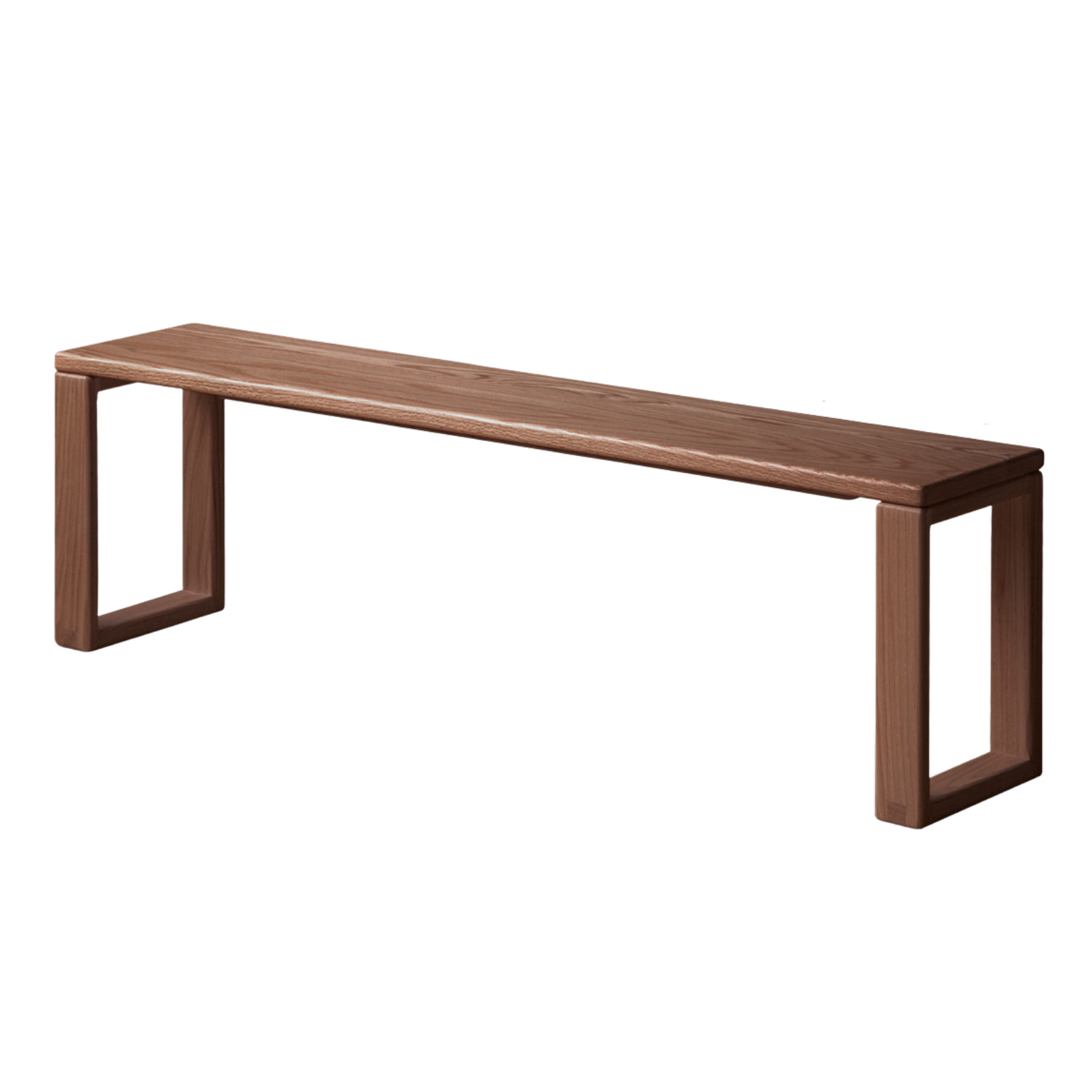 Black Walnut, Oak Solid Wood Long Bench