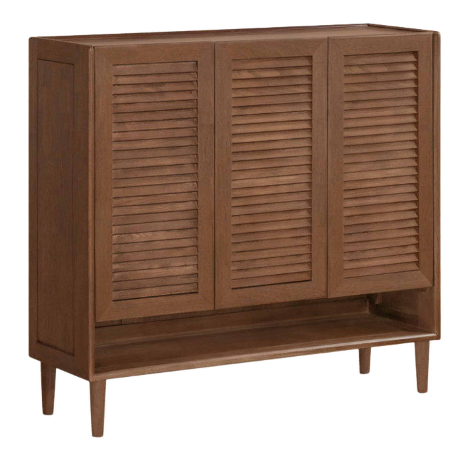 Oak Solid Wood, Rubberwood Solid Shoe Cabinet Entryway Storage Organizer Large Capacity