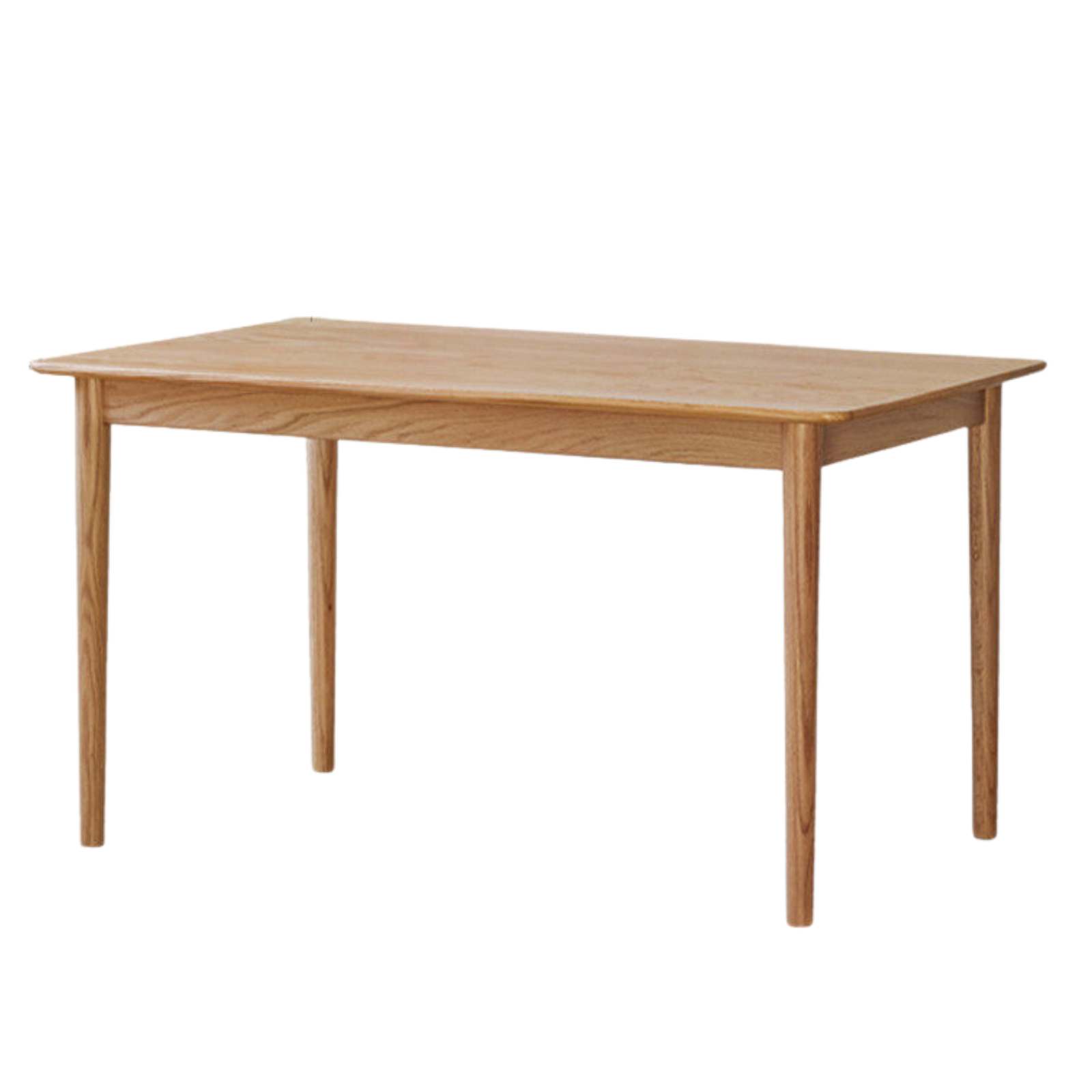 Oak, Beech Solid Wood Dining Table With Rock Slab Surface
