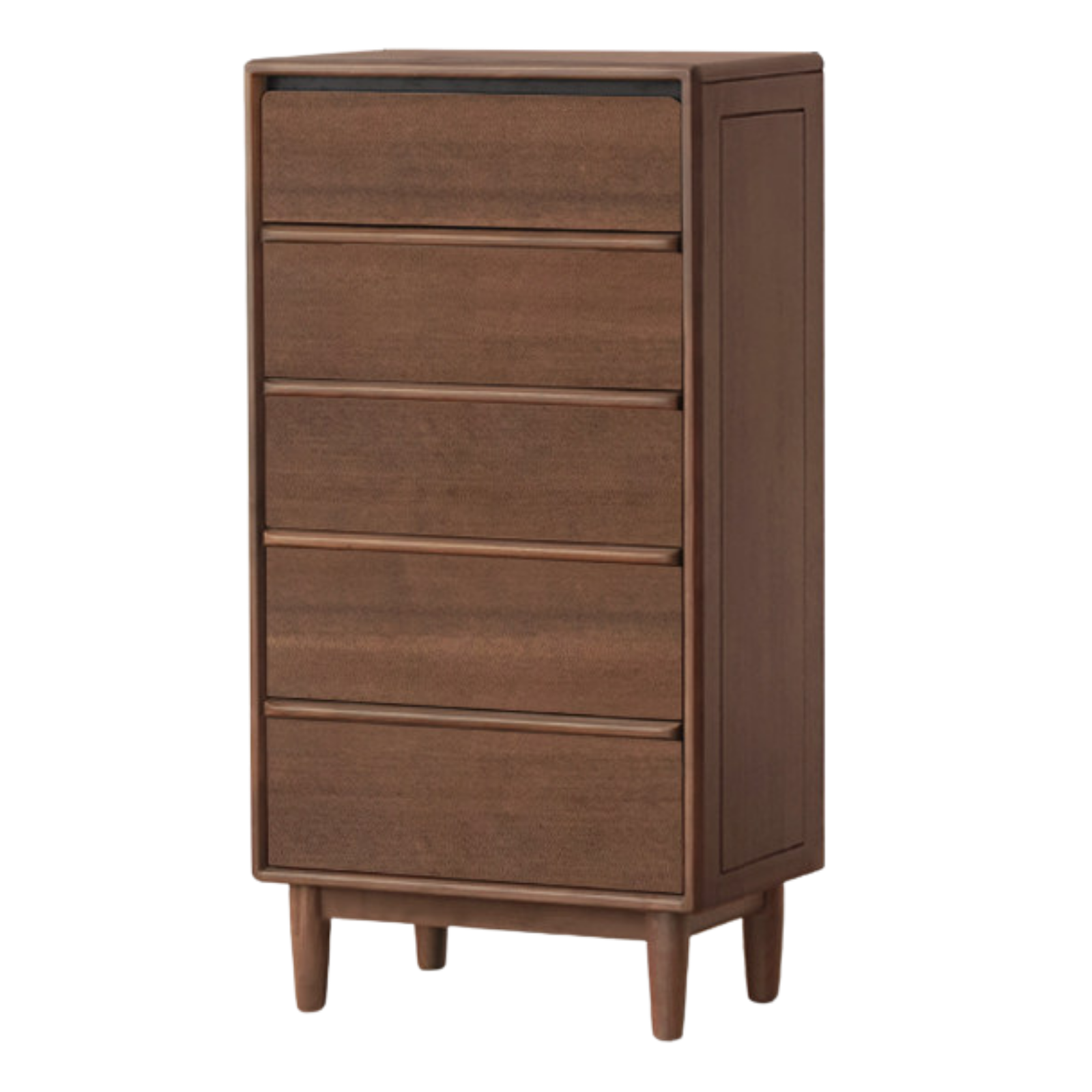 Black Walnut Solid Wood, Sandalwood Italian Light Luxury Chest of Drawers