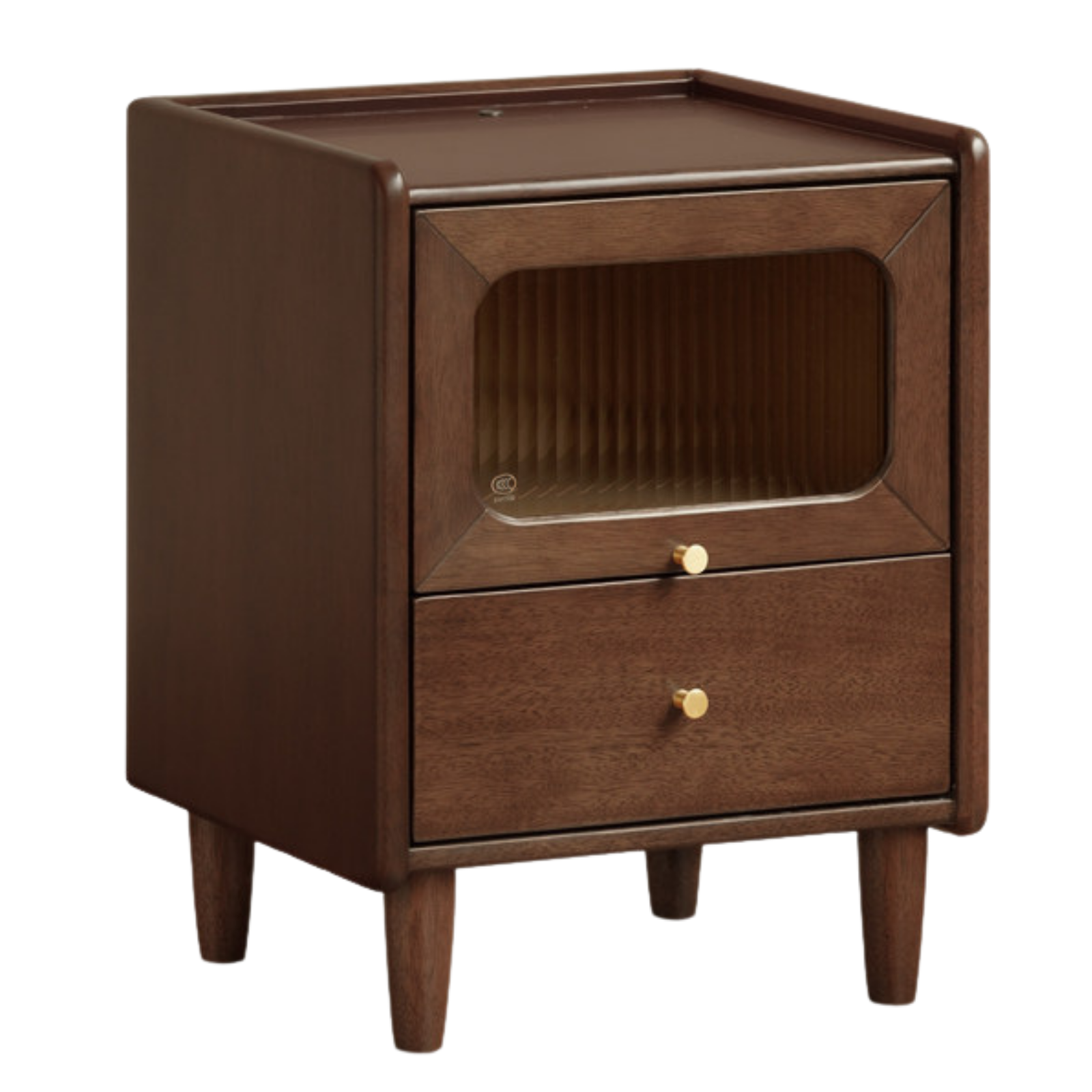 Oak, Merbau Solid Wood Modern Style Nightstand