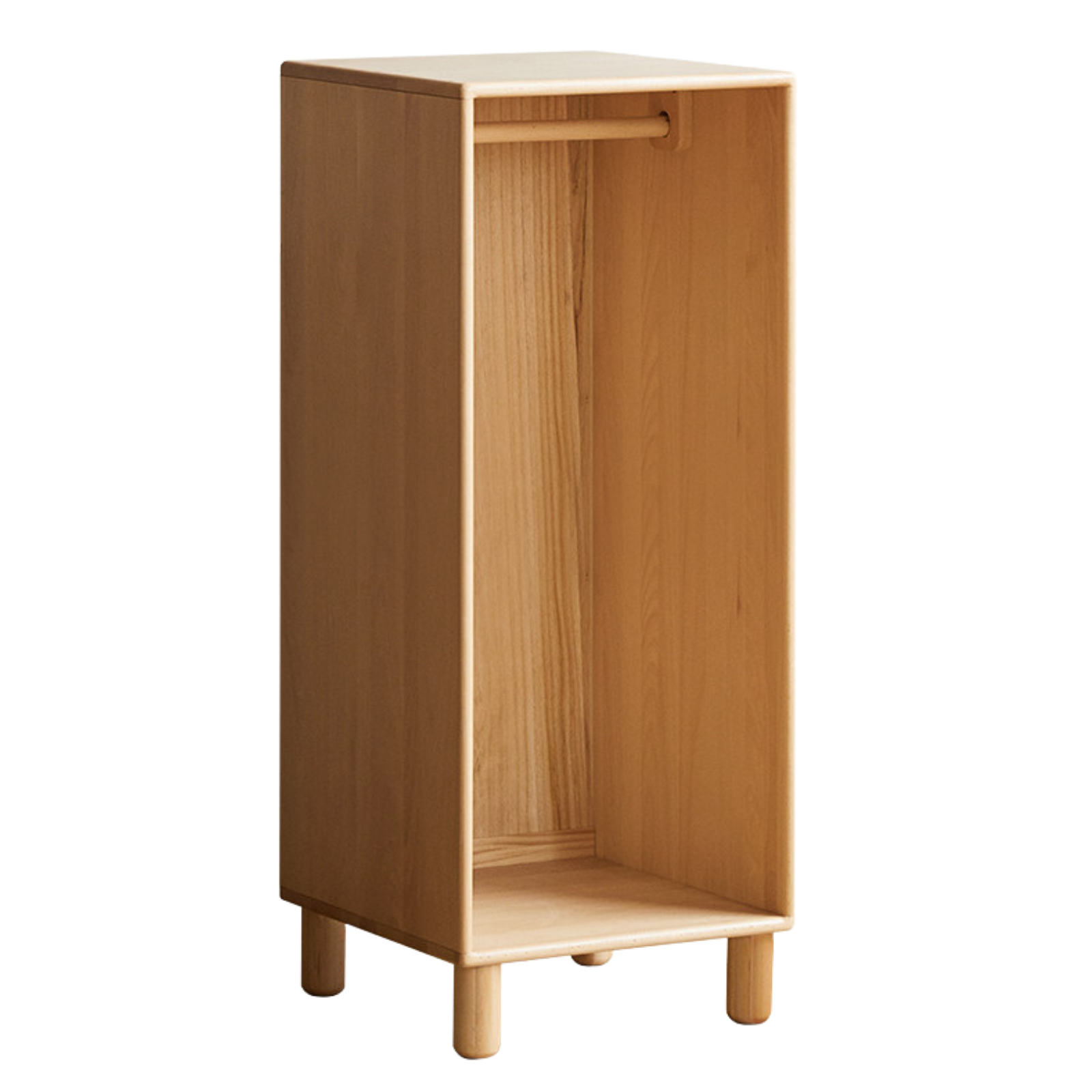 Beech, Rubber Solid Wood Kids Wardrobe