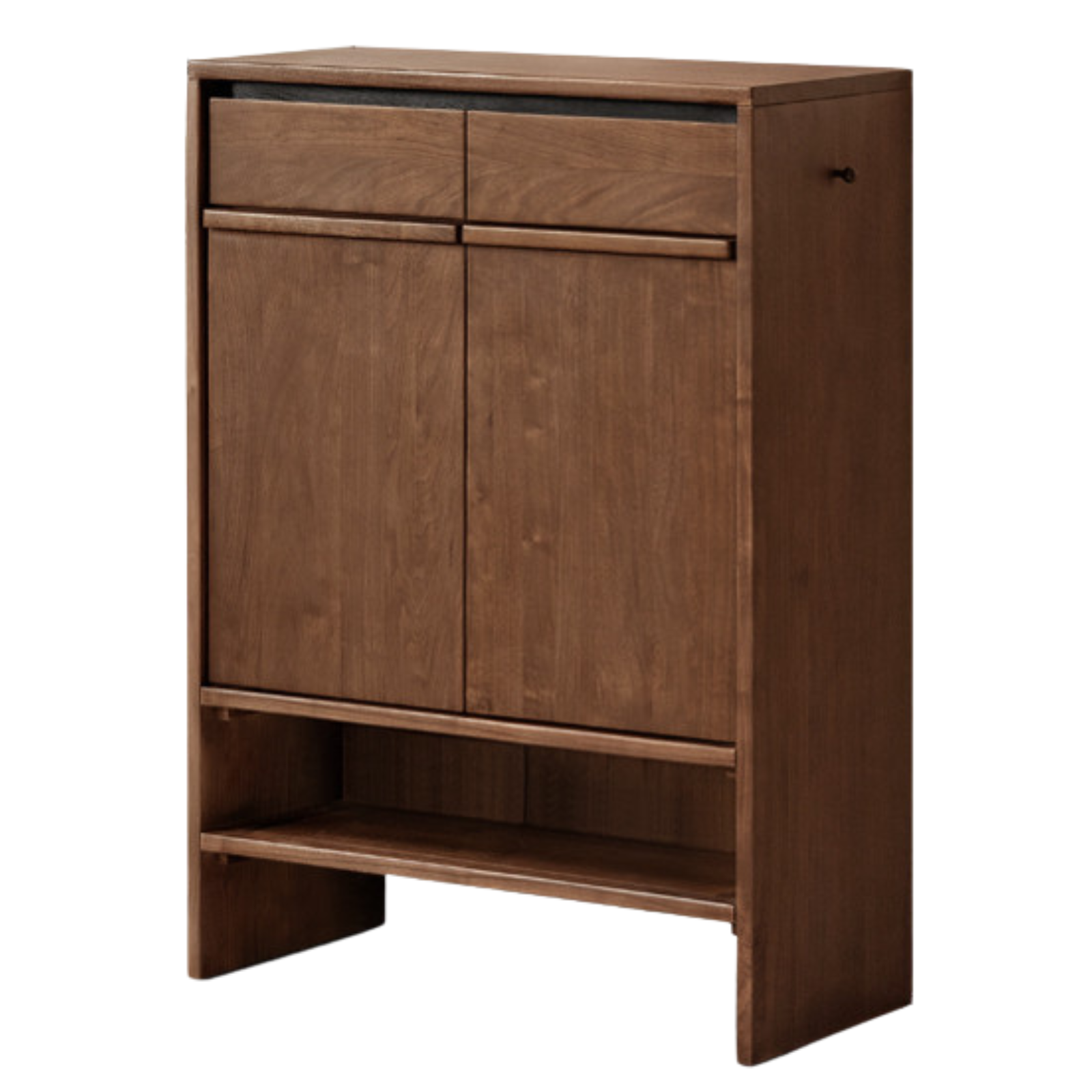 Black Walnut Solid Wood Italian Light Luxury Shoe Cabinet