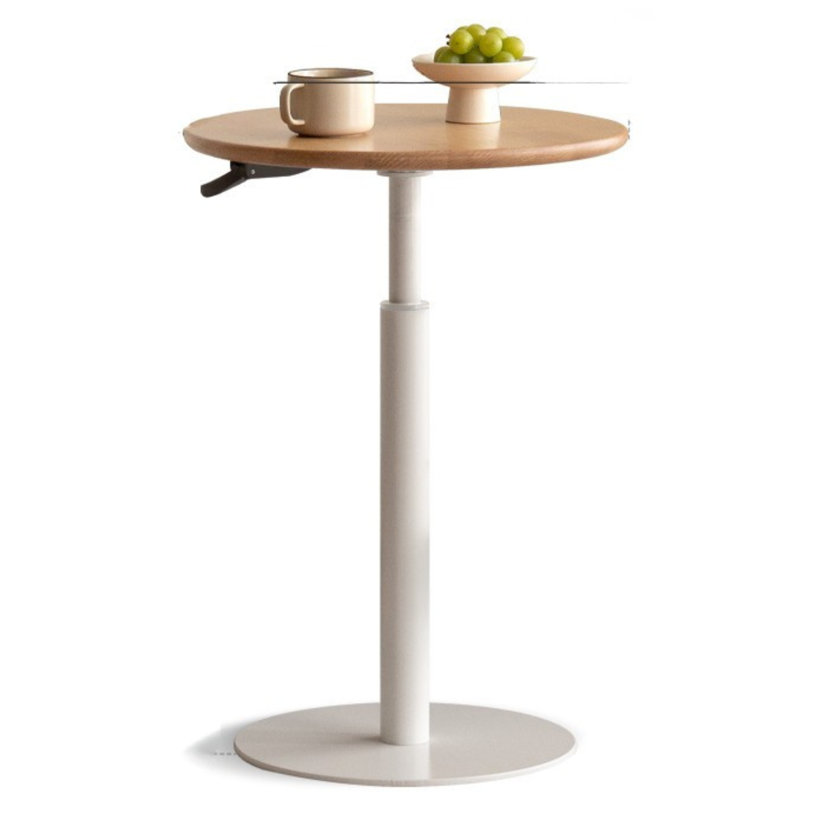 Black Walnut, Oak Solid Wood Lifting Italian Light Luxury Side Table