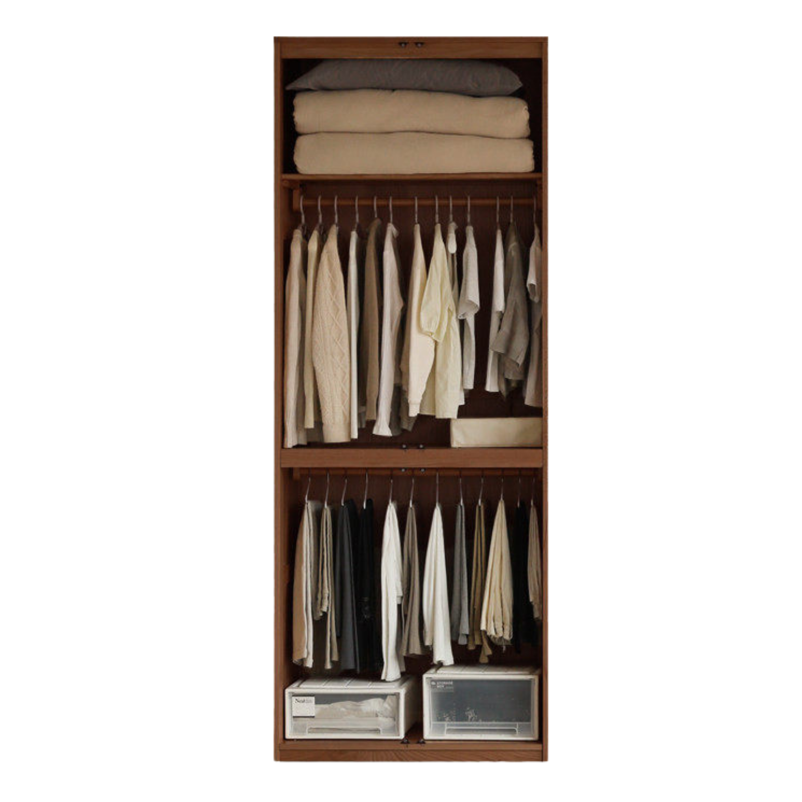 Oak, Ash Solid Wood Sectional Wardrobe