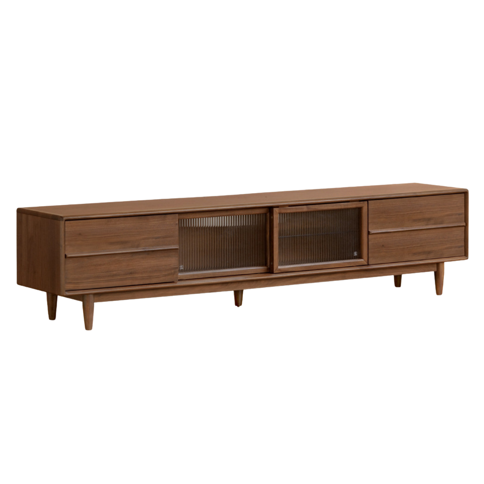 Black Walnut Solid Wood Modern TV Cabinet