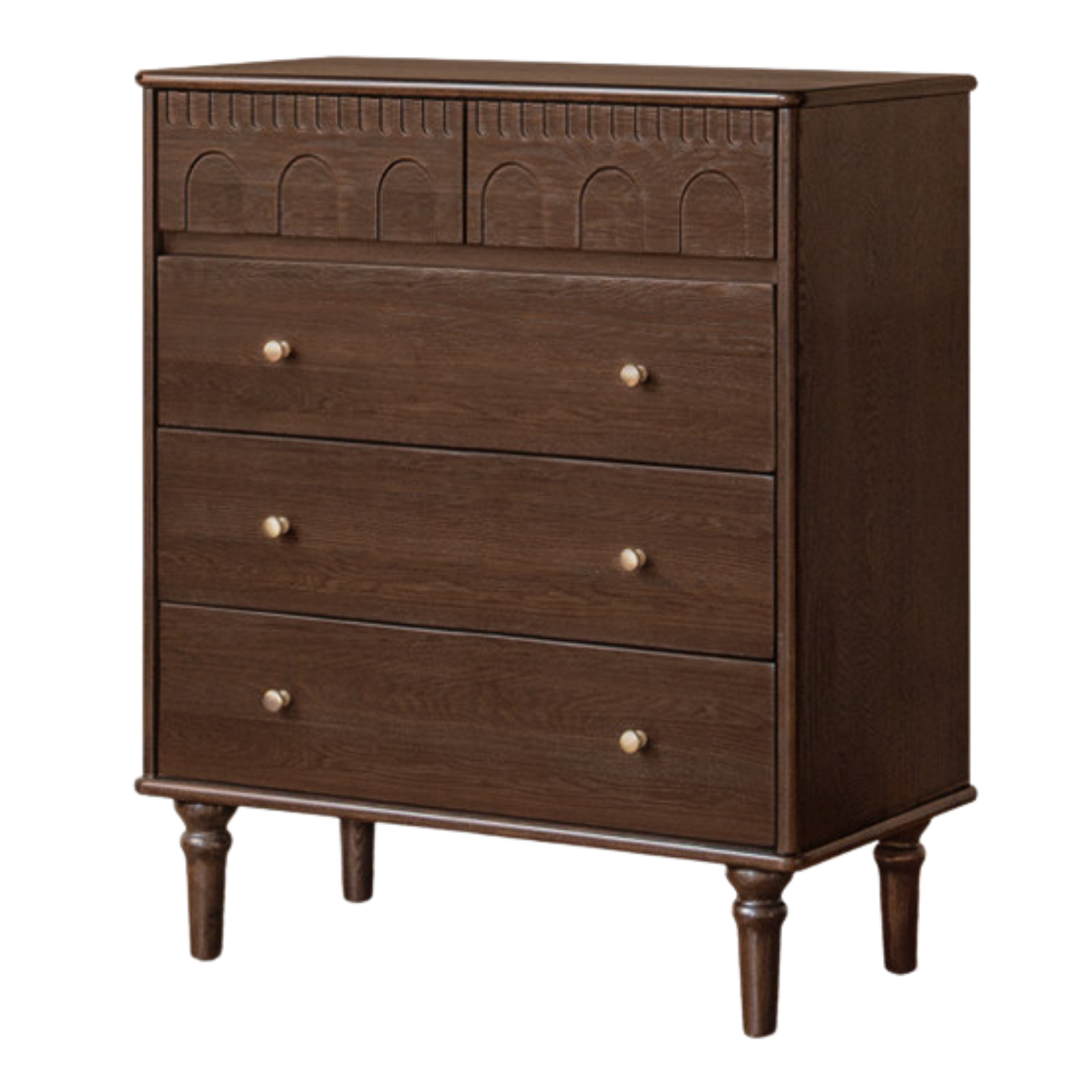 Poplar, Ash Solid Wood Retro Style Bucket Cabinet.