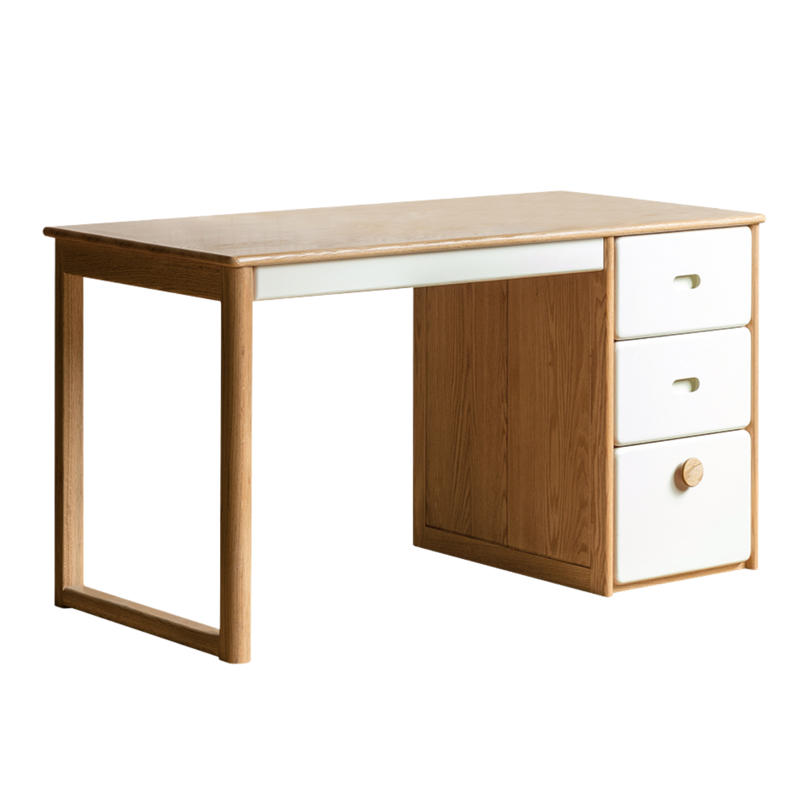 Oak, Beech Solid Wood Modern Kids Study Table