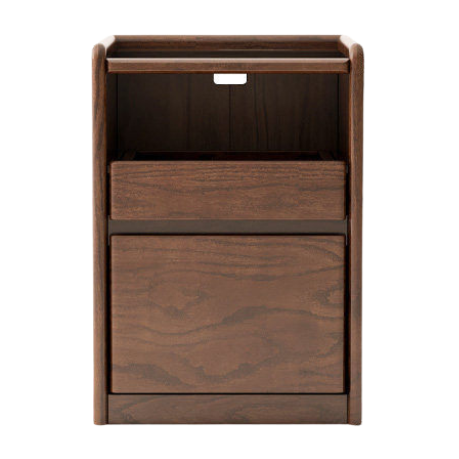 Russian White Oak, Black Walnut, Oak, Ash, Sandalwood Solid Wood Nightstand Socket, Lamp.