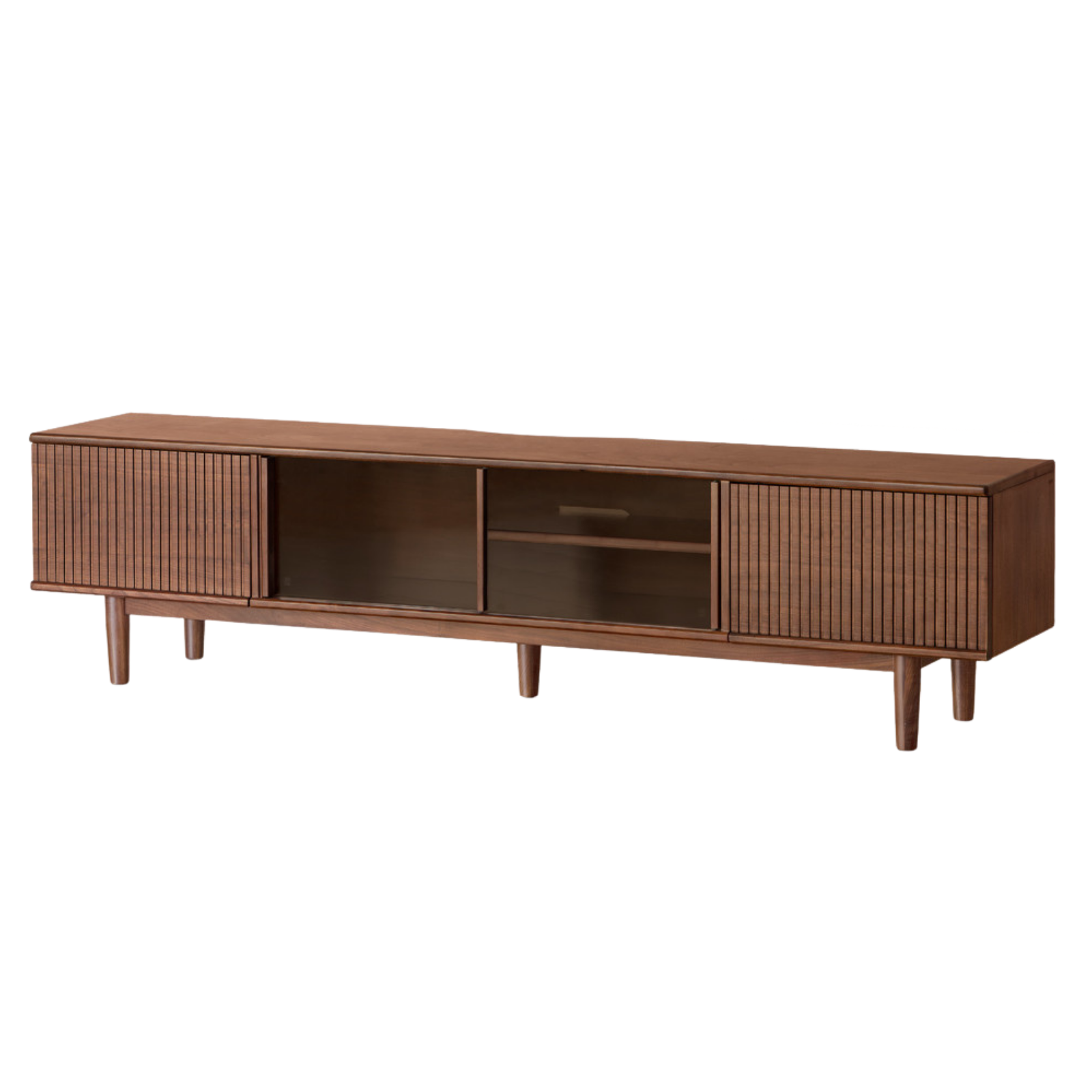 Black Walnut Solid Wood Modern TV Cabinet