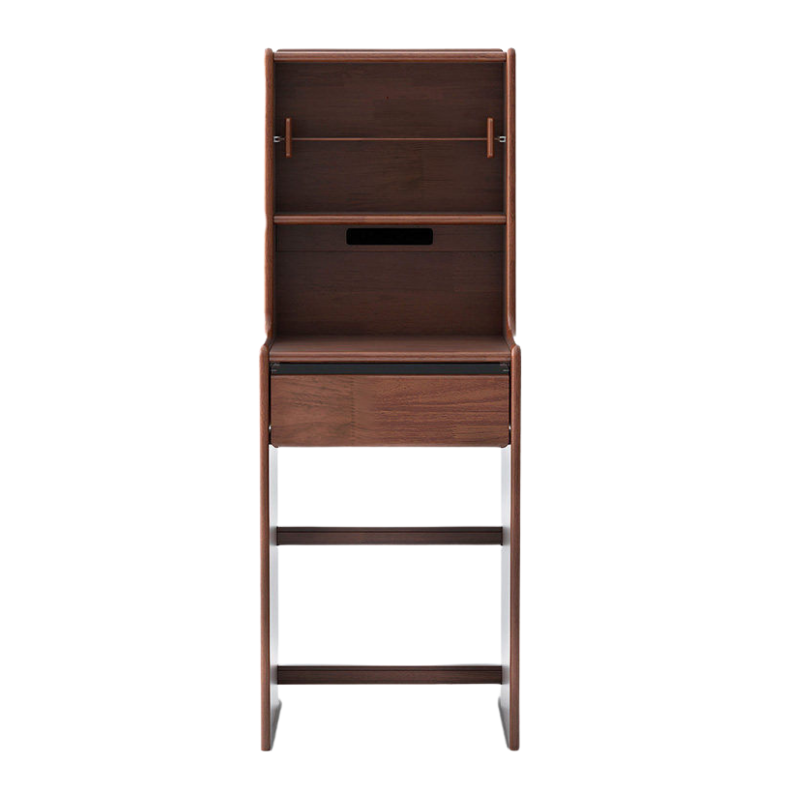 Oak Solid Wood, Rubberwood Solid Vanity Table with Drawers and Modern Minimalist Design