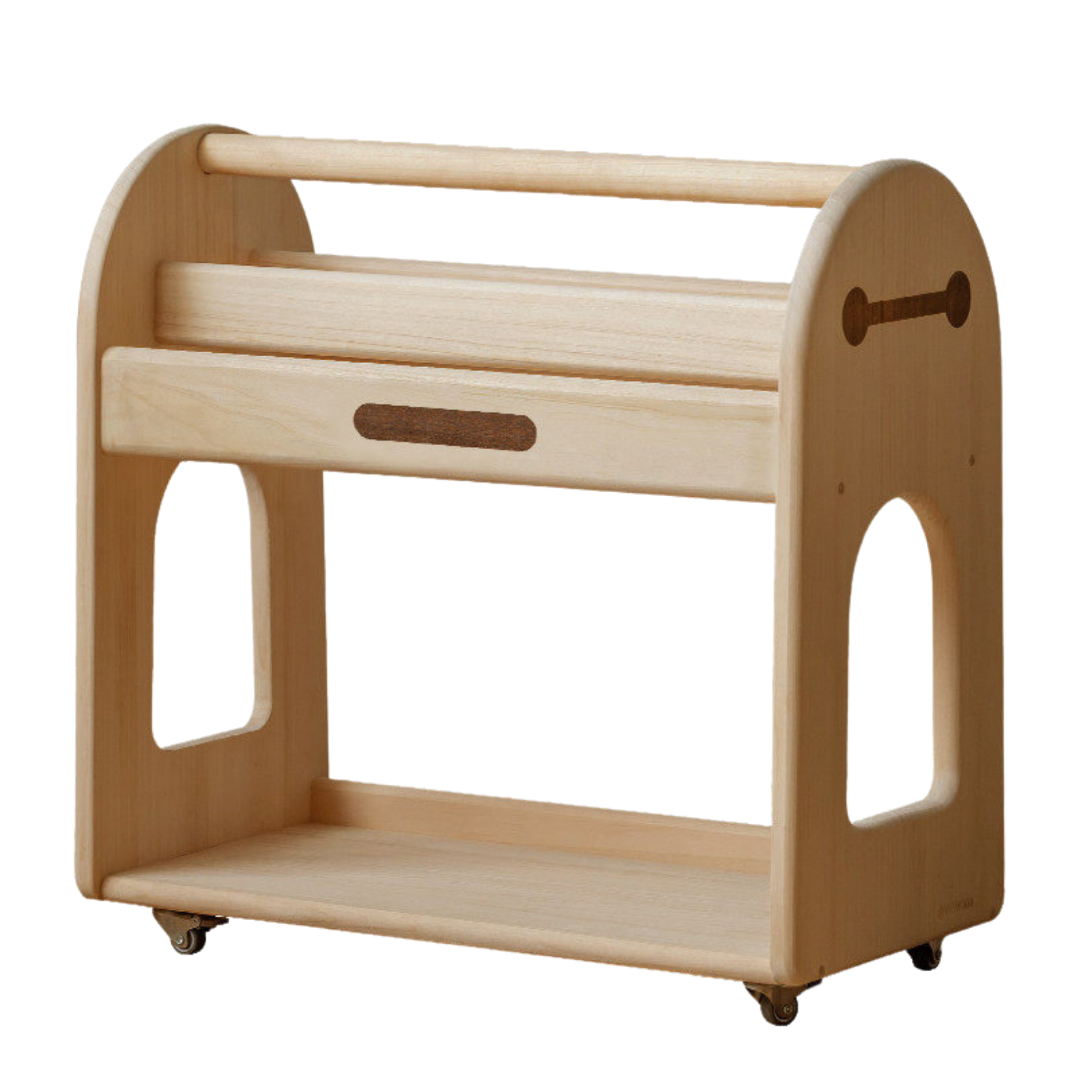 Poplar Solid Wood Movable Kids Cabinet