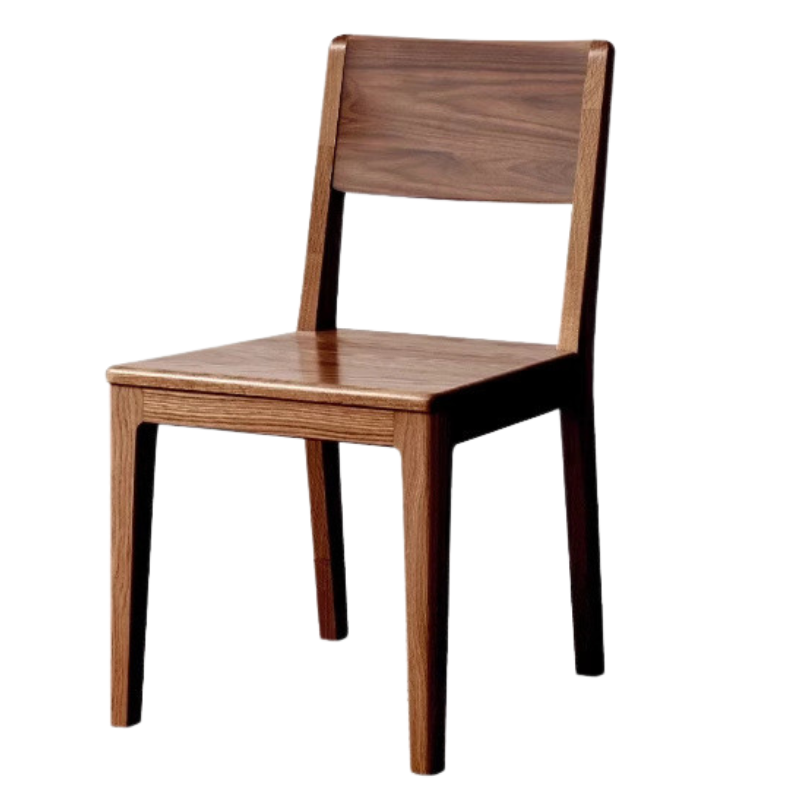 Set 4 pcs Black Walnut, Oak, Solid Rubberwood Dining Soft Chair