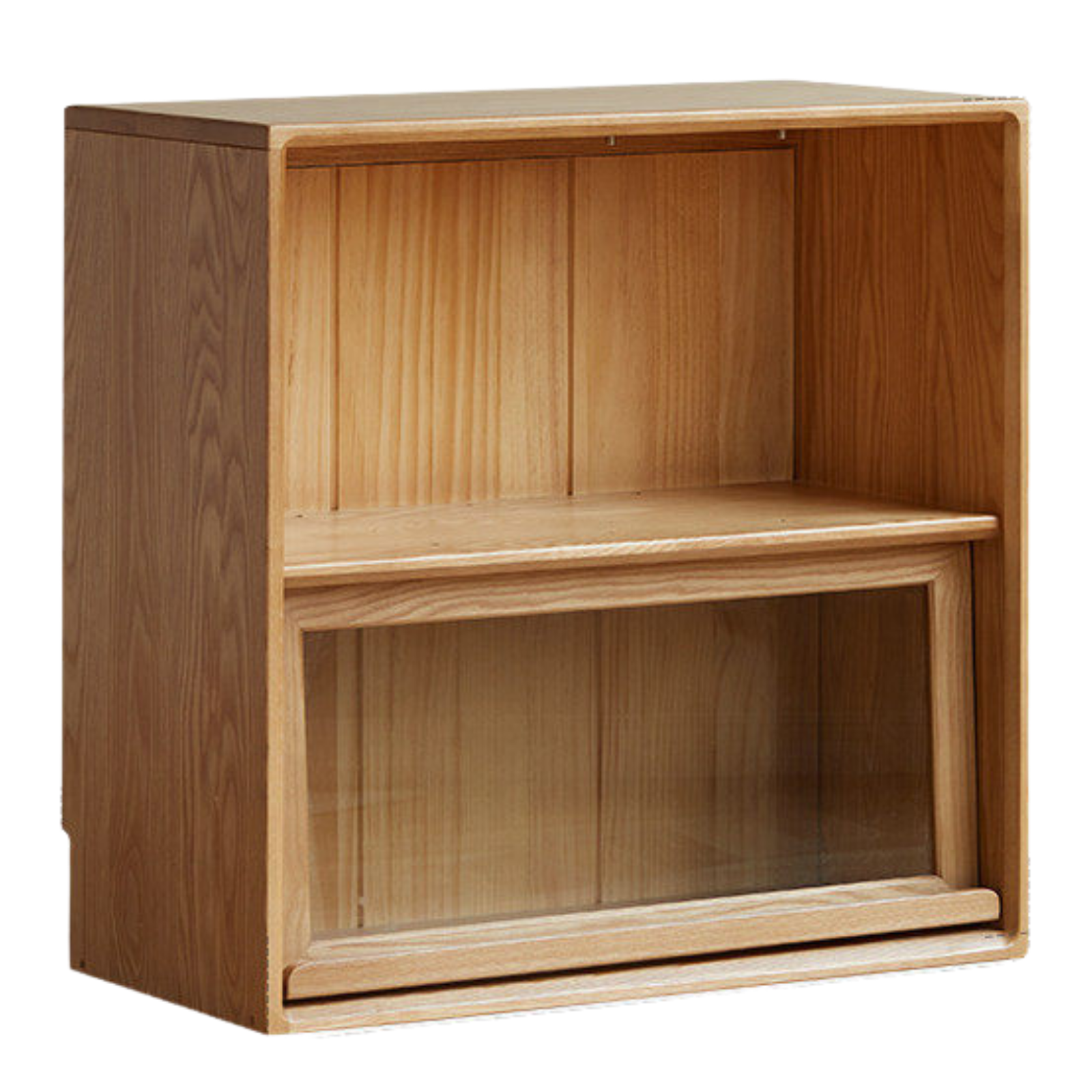 Ash, Oak Solid Wood Combination Module Bookcase))