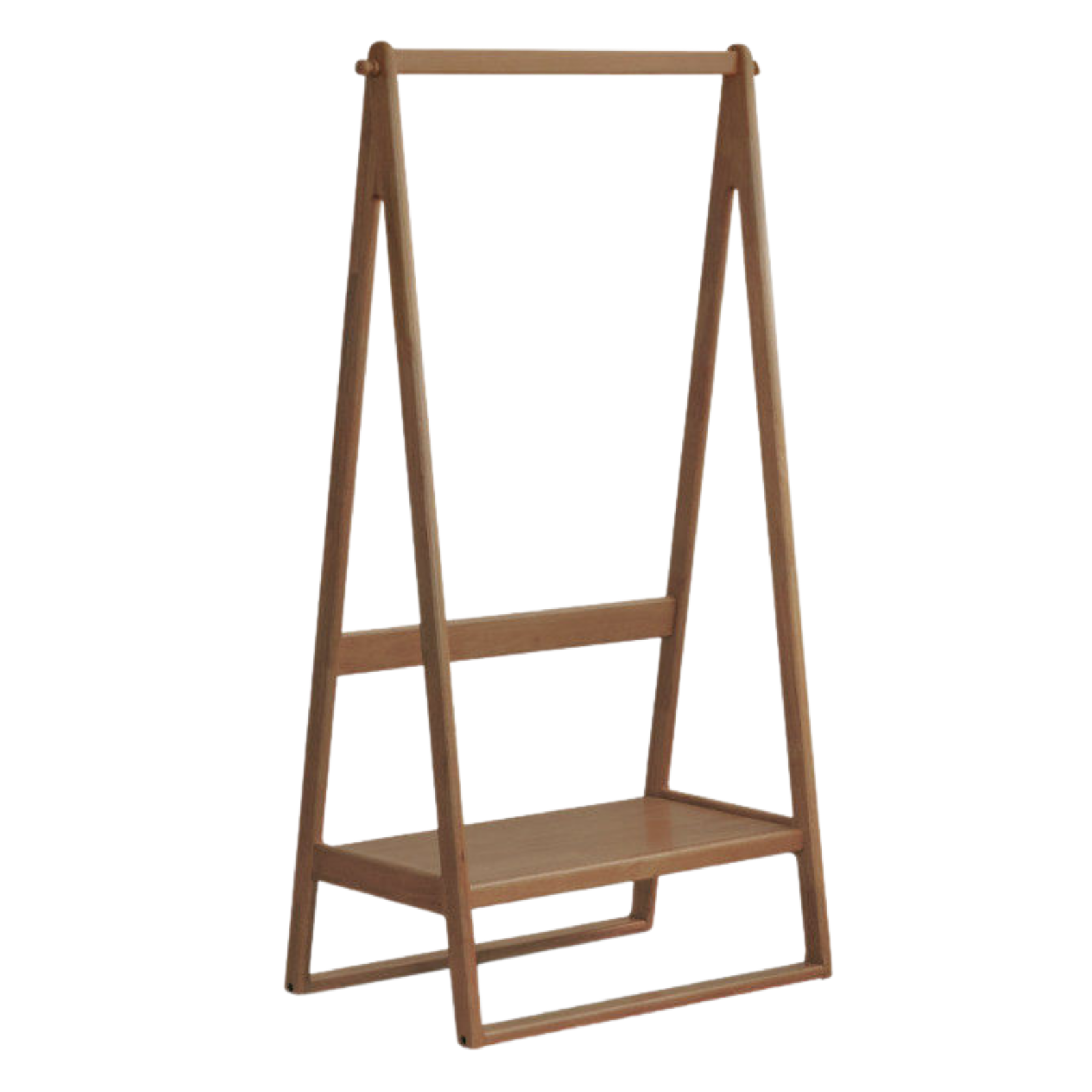 Solid Rubberwood Nordic Minimalist Standing Hanger