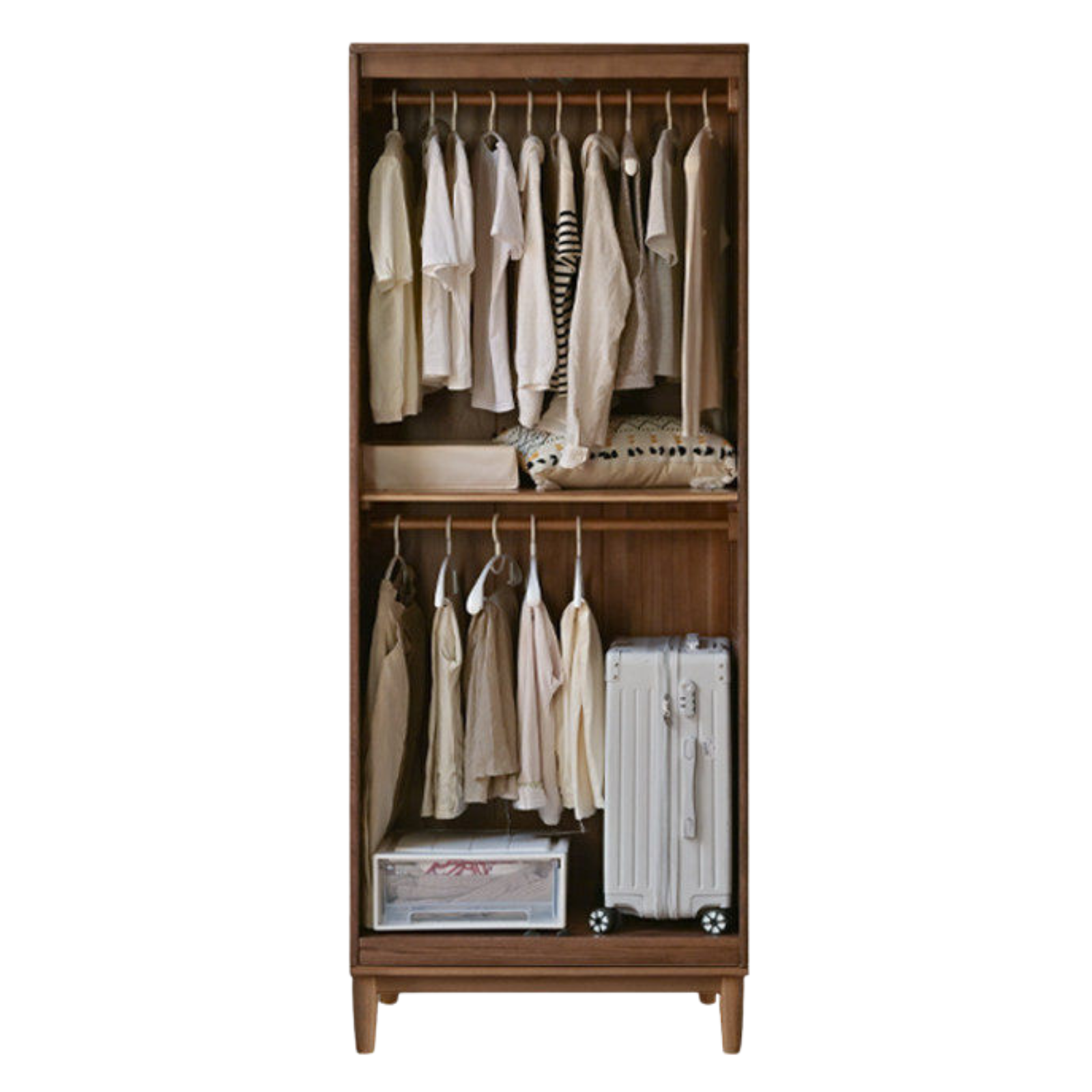 Oak Solid Wood Modern Wardrobe.