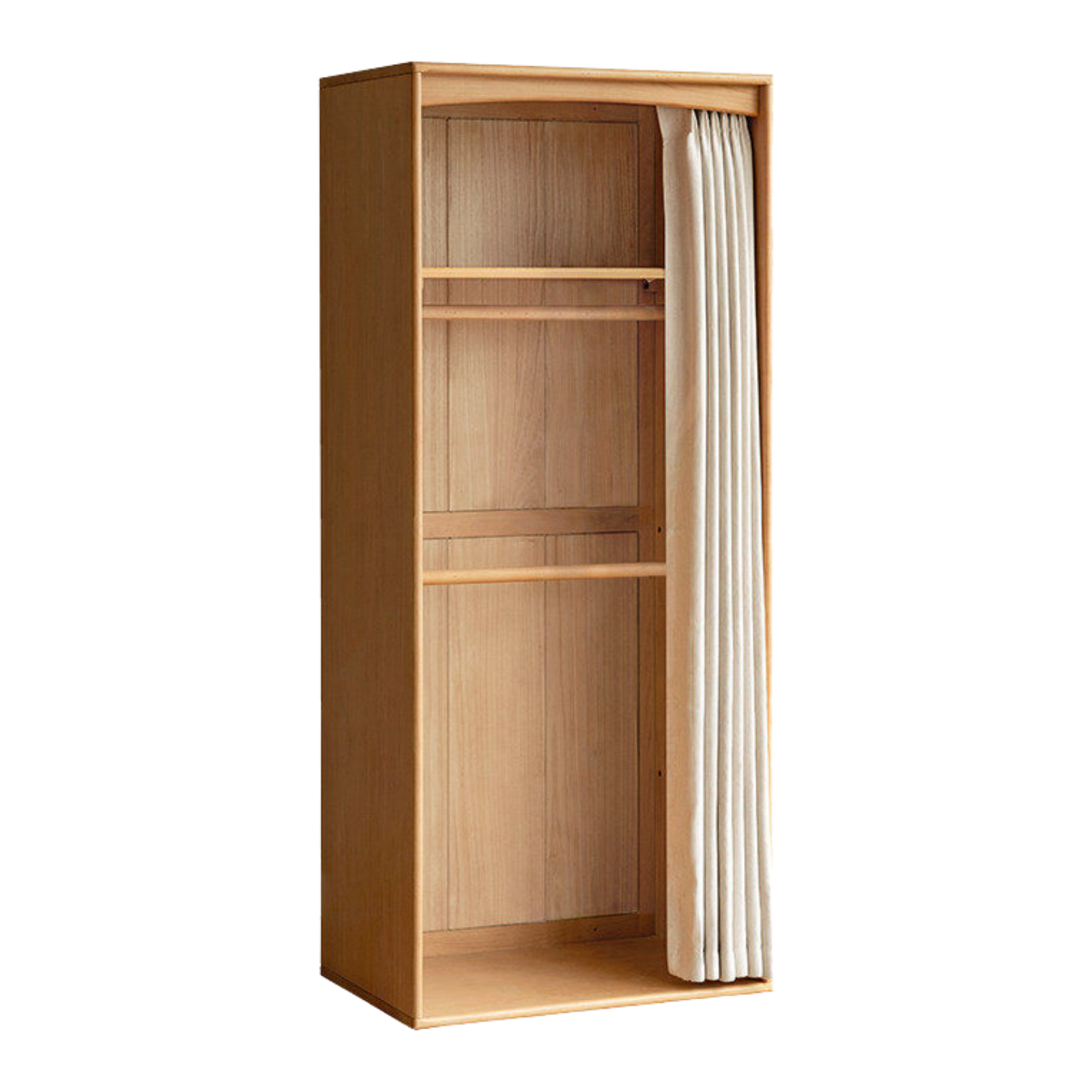 Beech, Rubber Solid Wood Kids Wardrobe