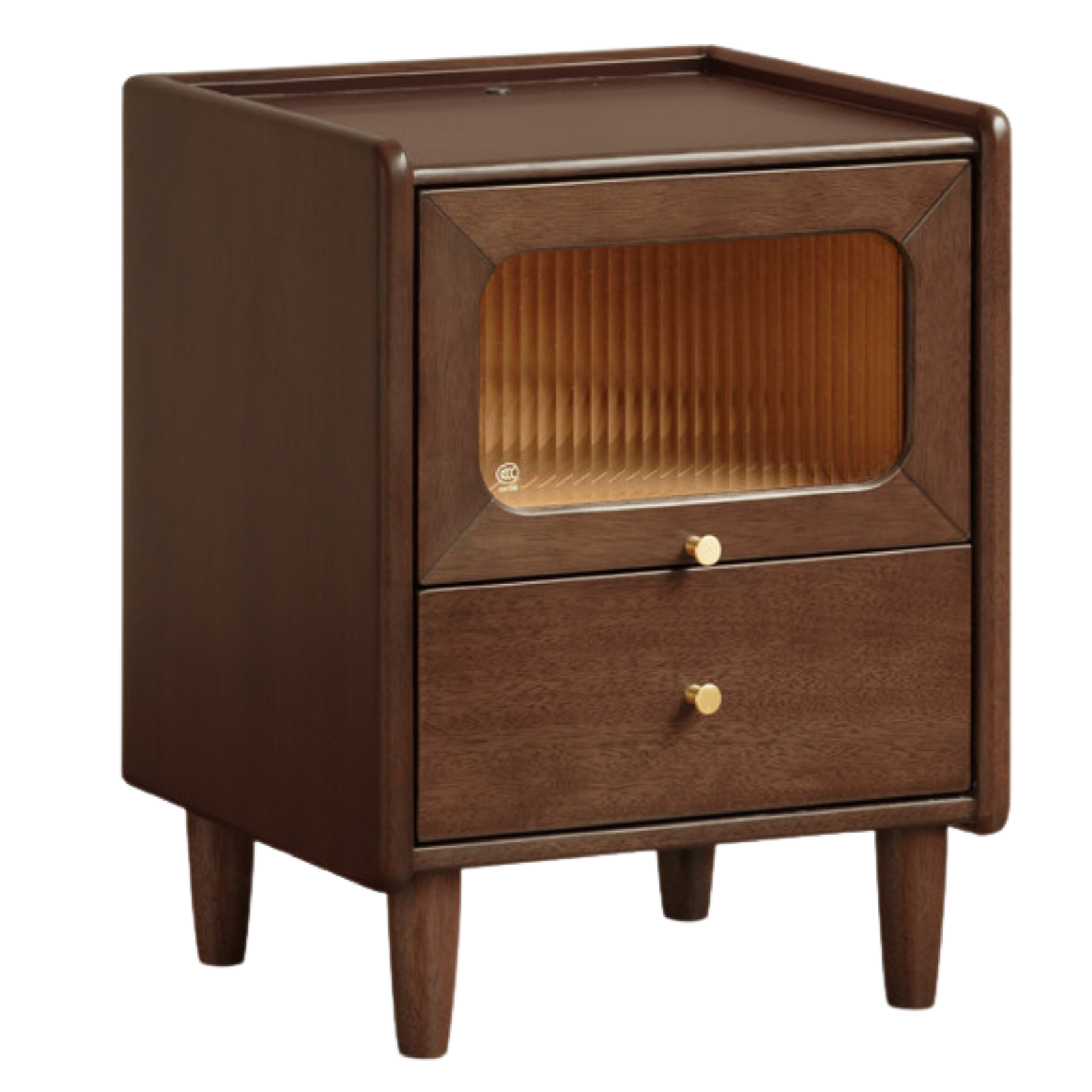 Oak, Merbau Solid Wood Modern Style Nightstand