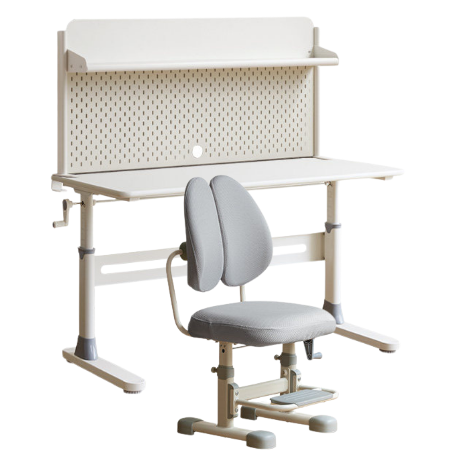 Beech, Solid Rubberwood Solid Wood Kids Liftable Desk