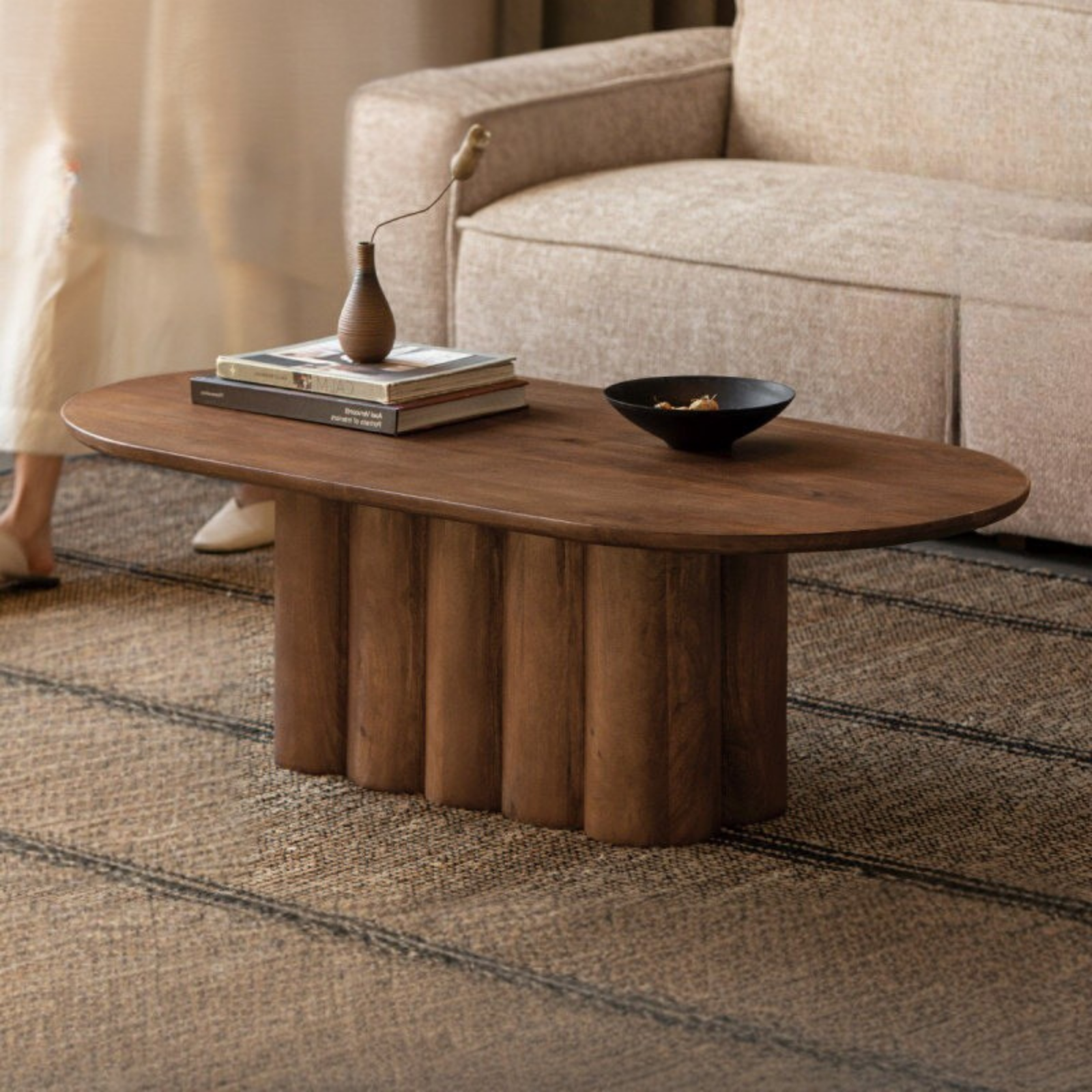Mango Solid Wood Wabi Sabi Style Coffee Table