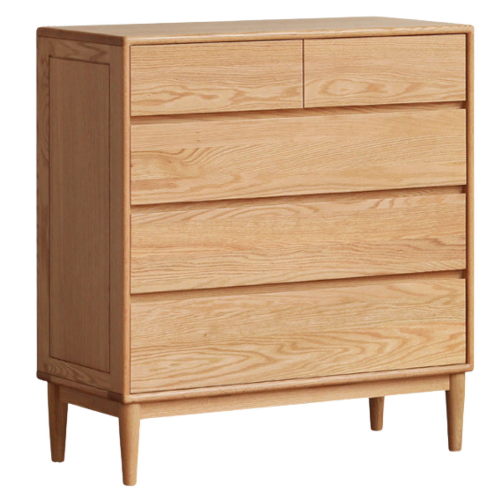 Oak Solid Wood Five-Drawer Chest