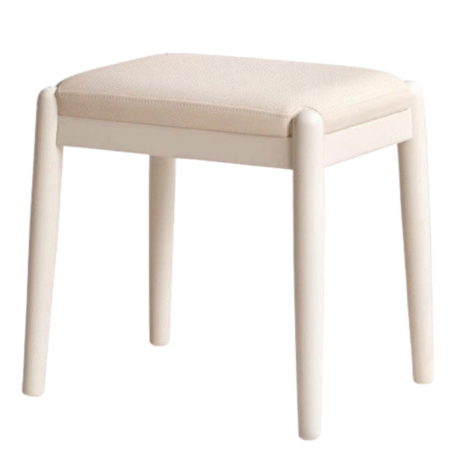 Birch Solid Wood, Solid Rubberwood Modern Simple Makeup Stool