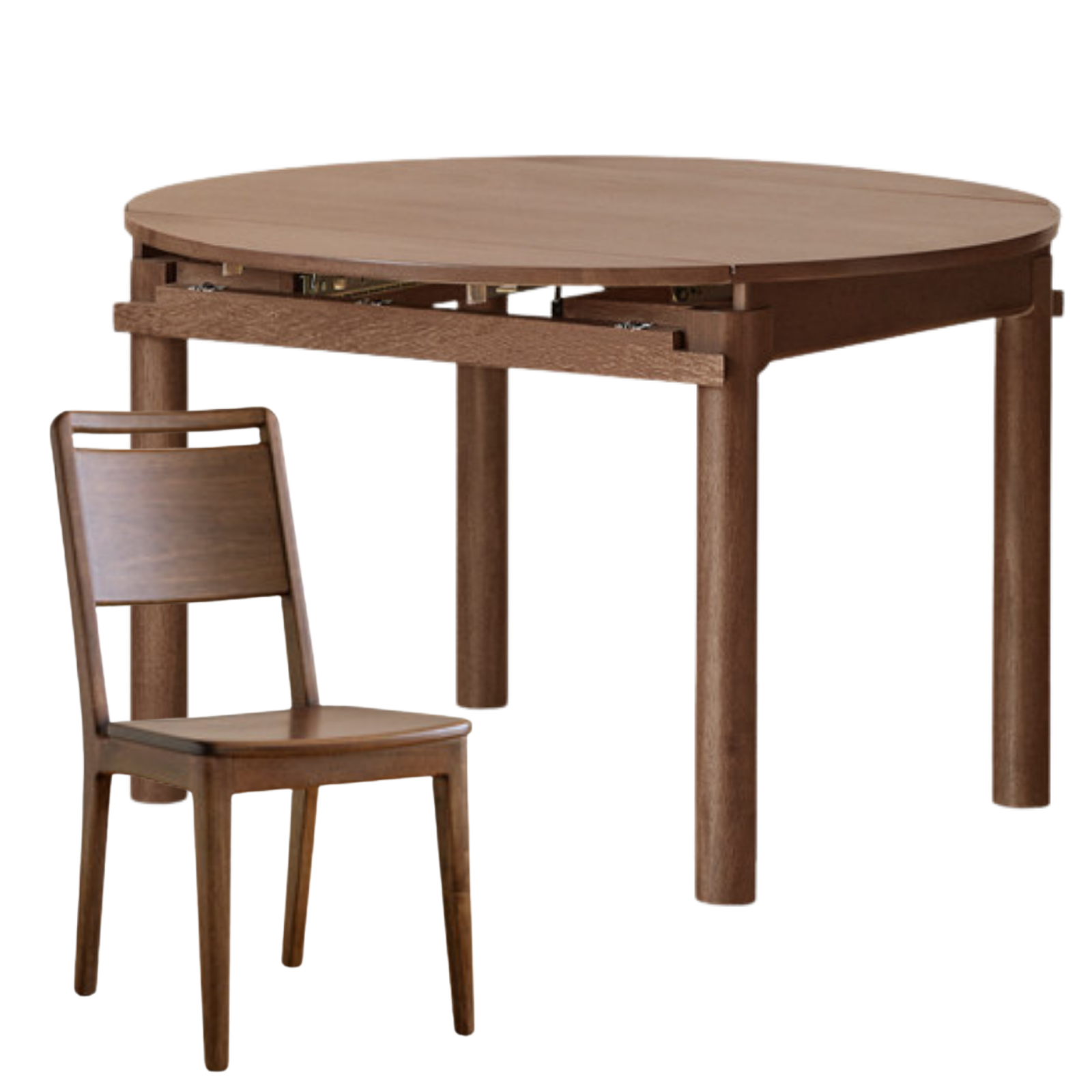 Black Walnut, Ash, Sandalwood, Oak Folding Dining Table