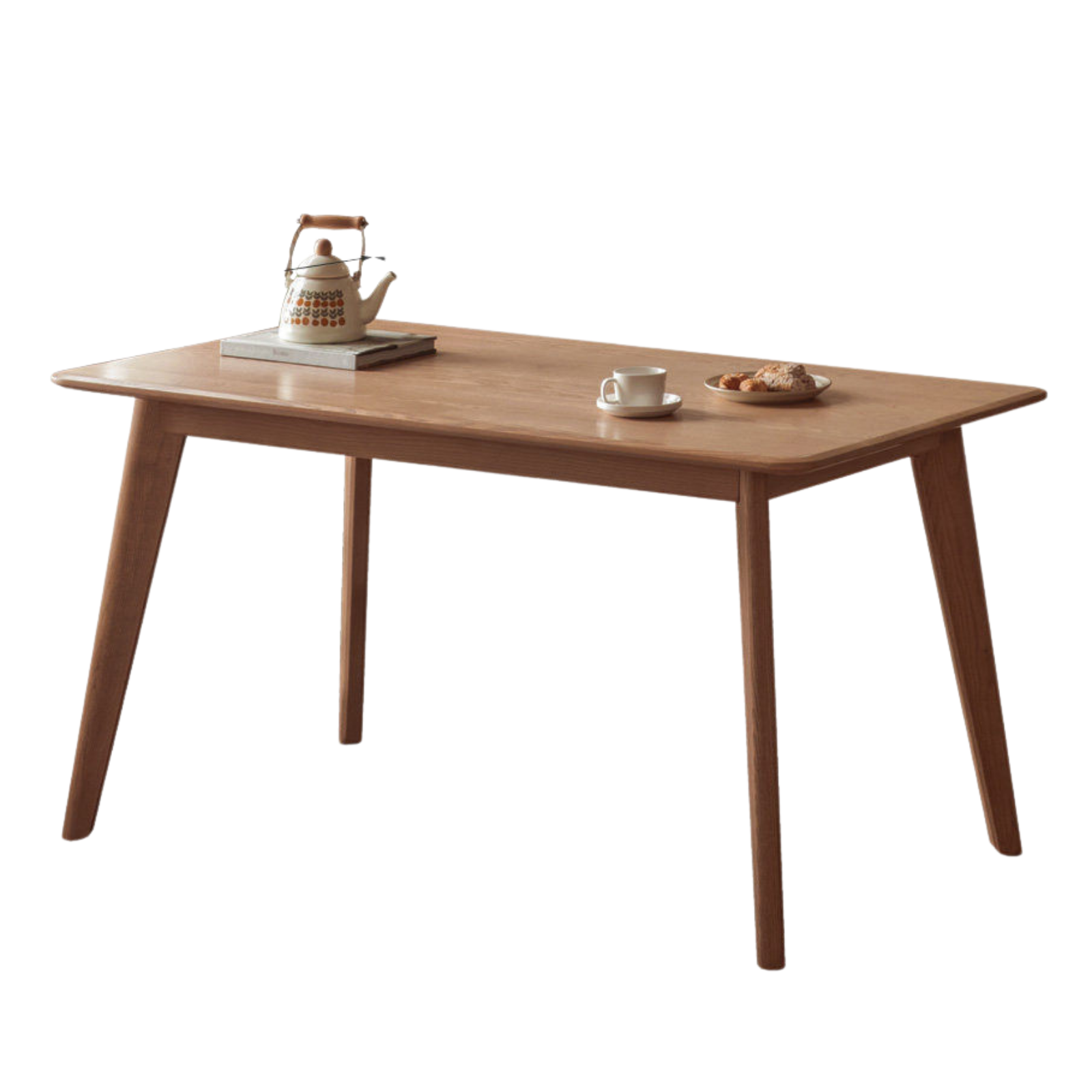 Oak, Rubberwood, Ash Solid Wood Nordic Dining Table