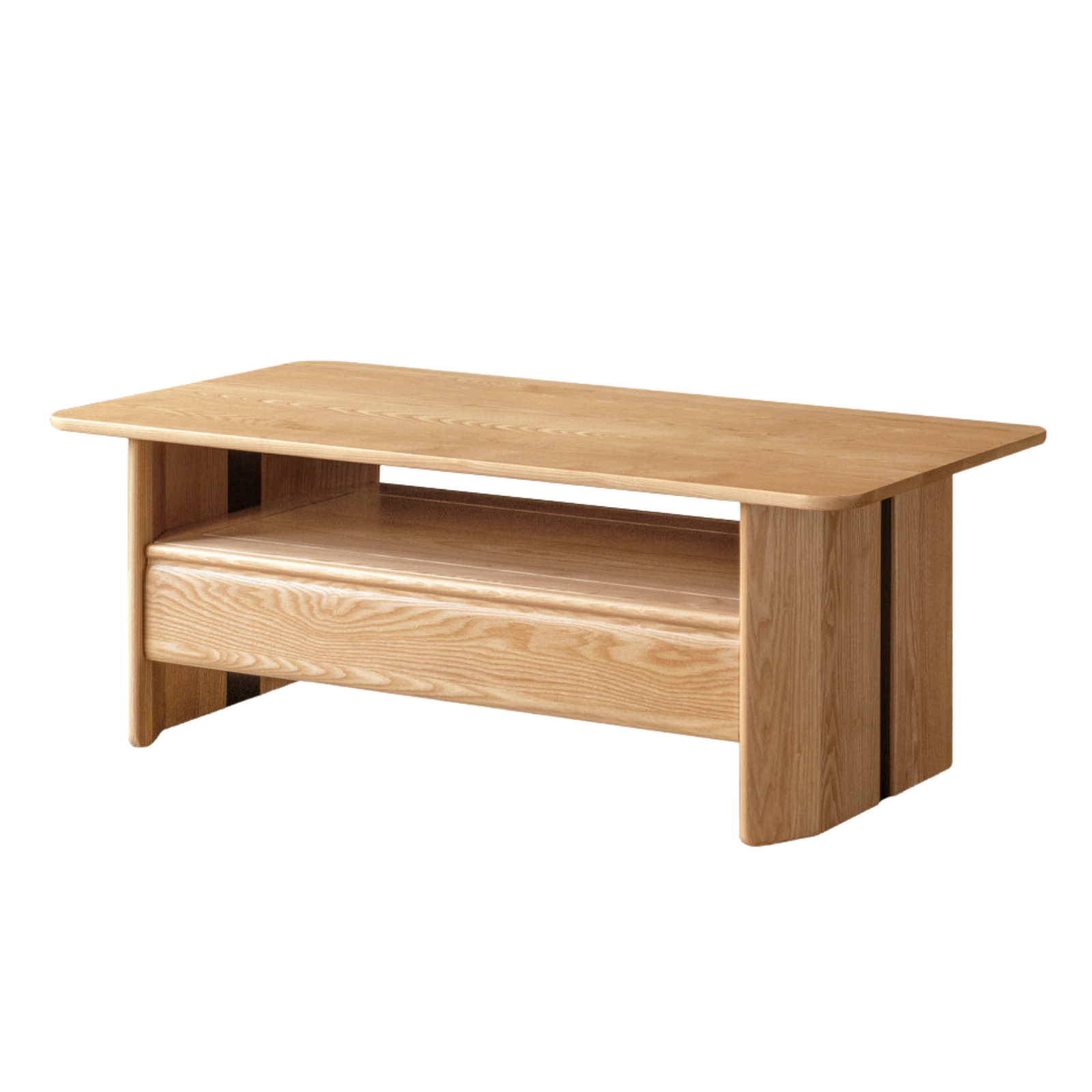 Cherry, Ash Solid Wood Modern Coffee Table