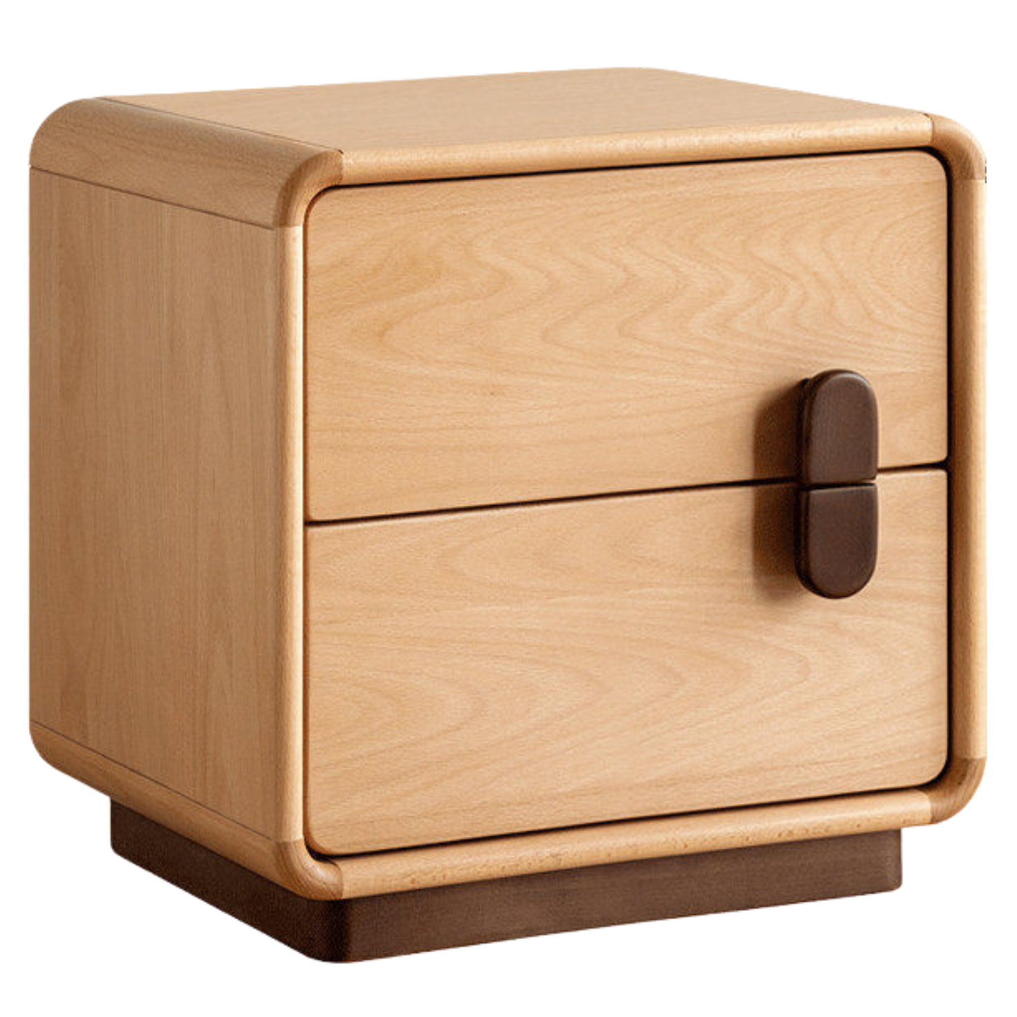 Beech Solid Wood Original Wood Style Storage Nightstand