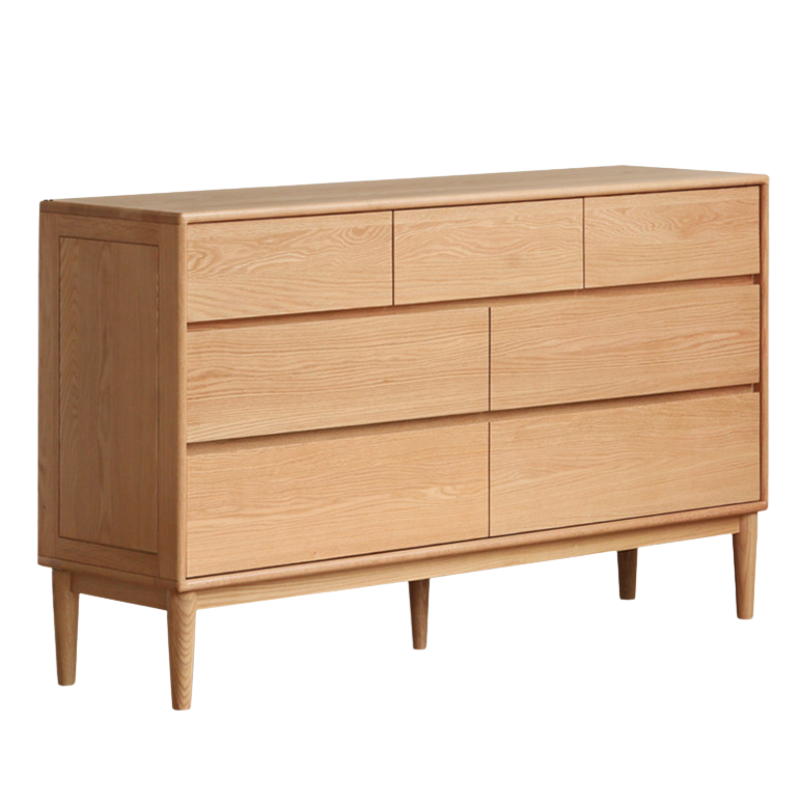 Oak Solid Wood Five-Drawer Chest