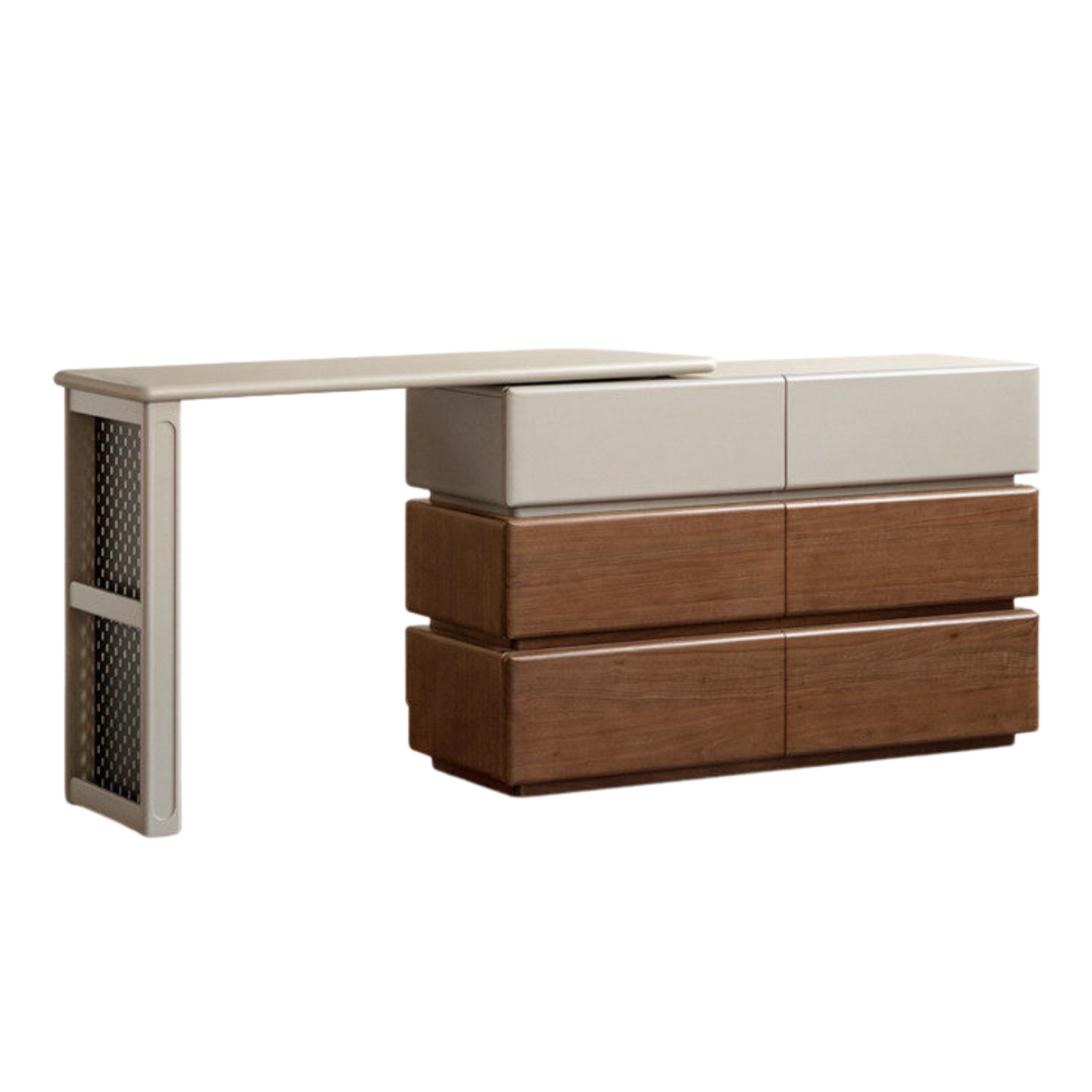 Black Walnut, Poplar Solid Wood Vanity Table Modern Italian Design