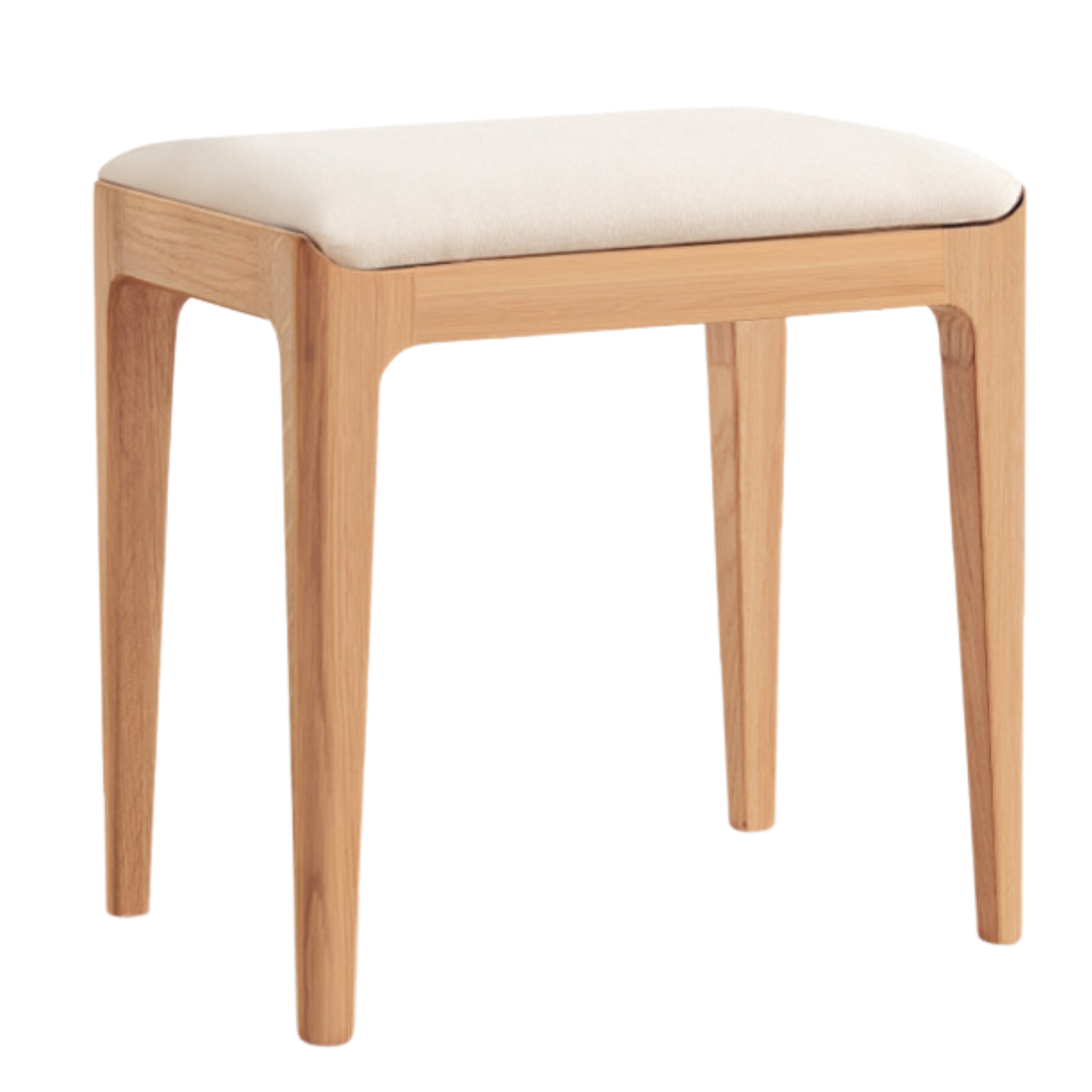 Ash, Oak, Beech Solid Wood, Solid RubberWood Makeup Stool