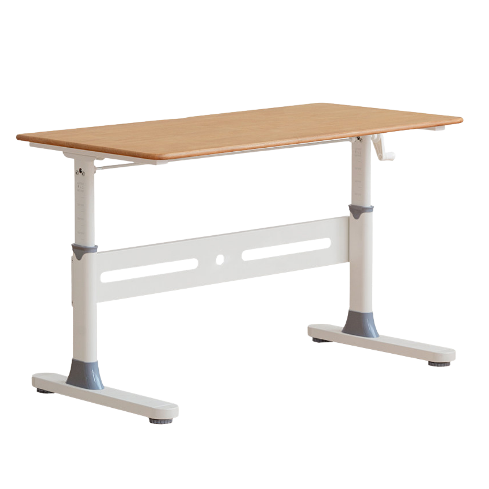 Beech, Solid Rubberwood Solid Wood Kids Liftable Desk