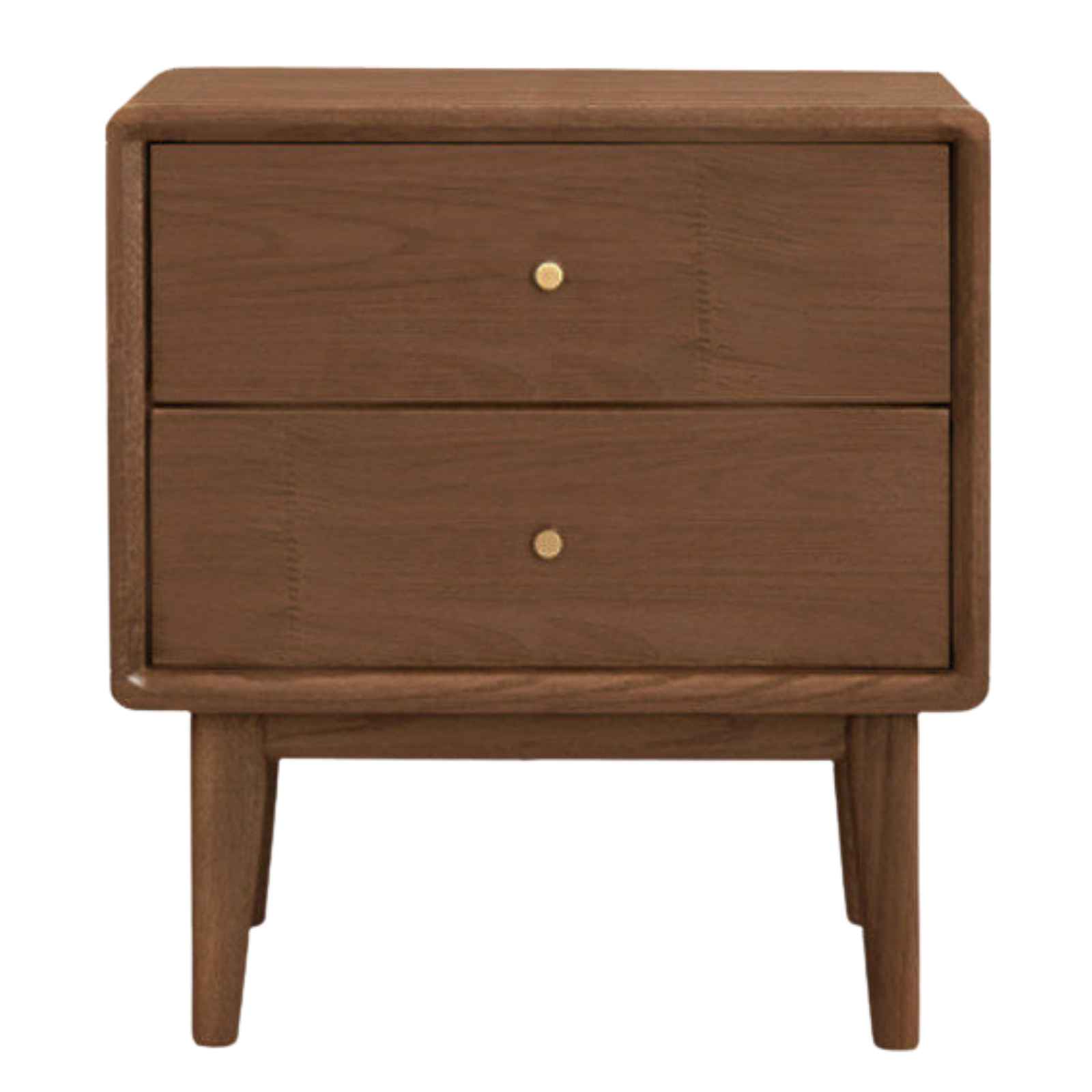 Oak, Solid Rubberwood Nordic Nightstand.