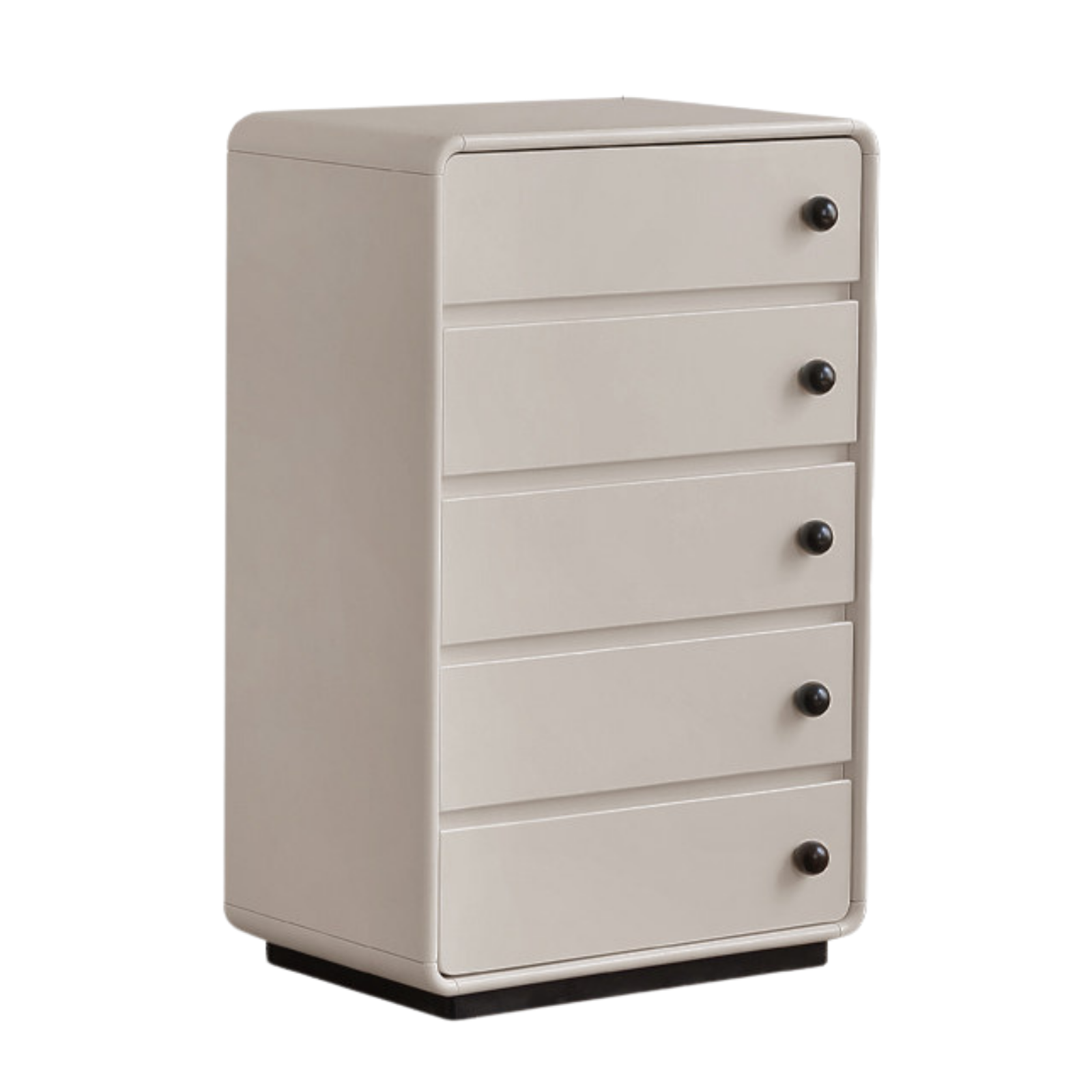 Solid Rubberwood Modern drawer cabinet