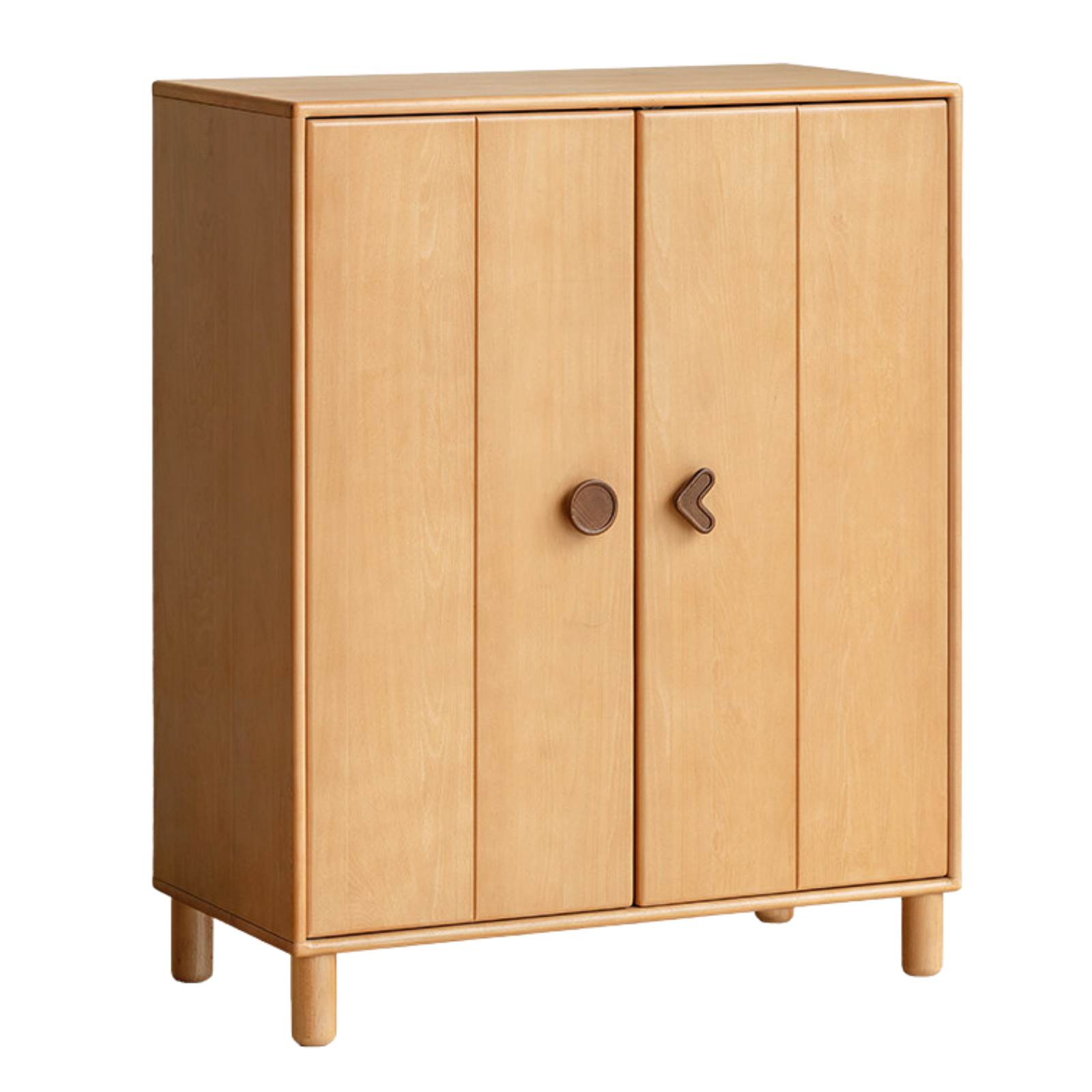 Beech, Rubber Solid Wood Kids Wardrobe