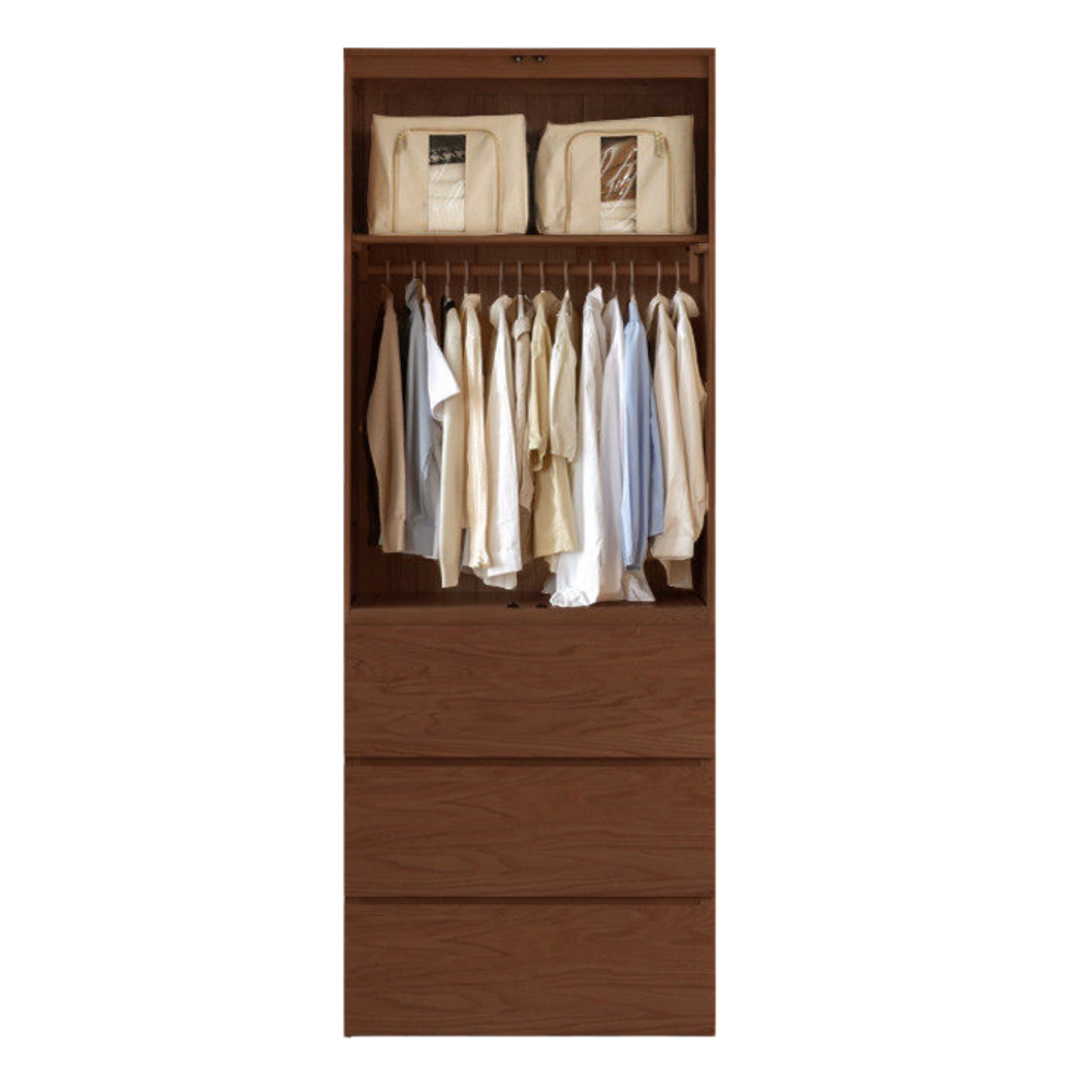 Oak, Ash Solid Wood Sectional Wardrobe