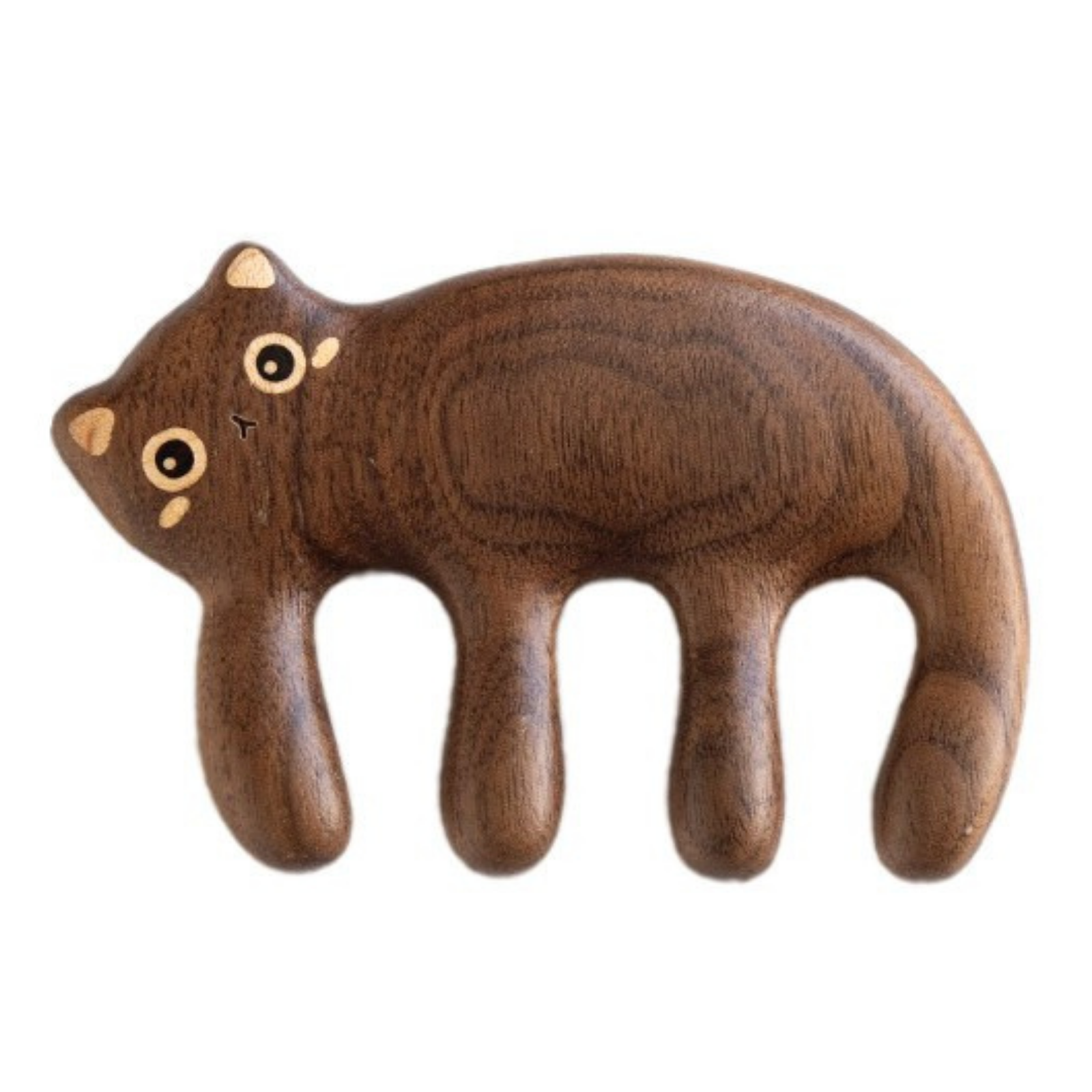 Black Walnut Solid Wood Modern Massage Comb