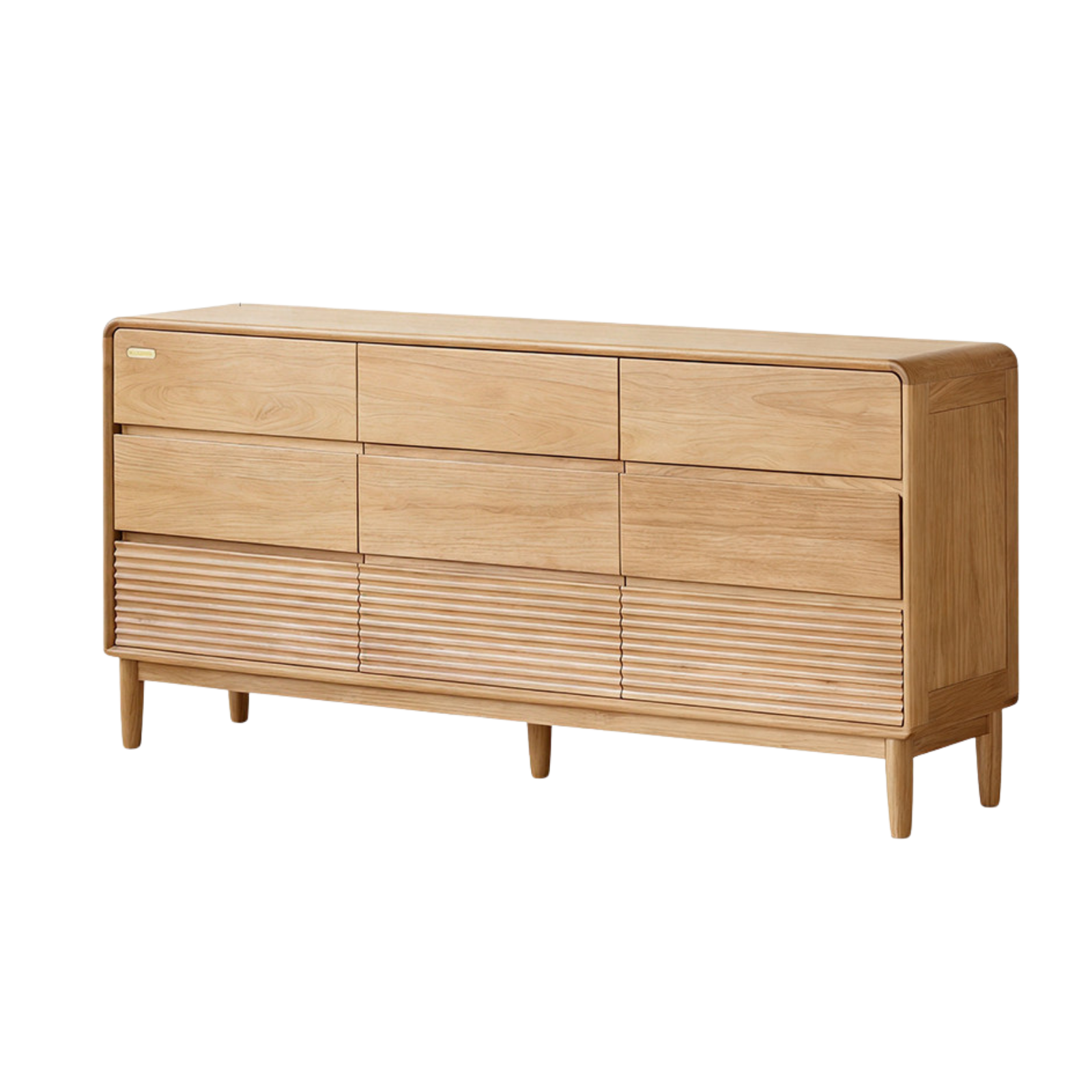 Black Walnut, Catalpa, Ash Solid Wood Drawer Storage Cabinet