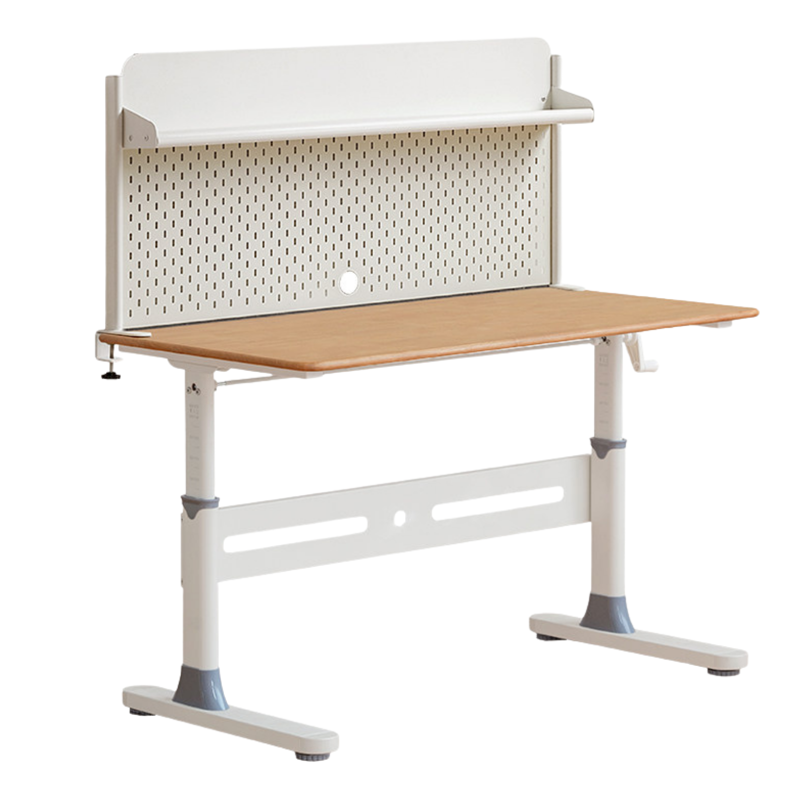 Beech, Solid Rubberwood Solid Wood Kids Liftable Desk