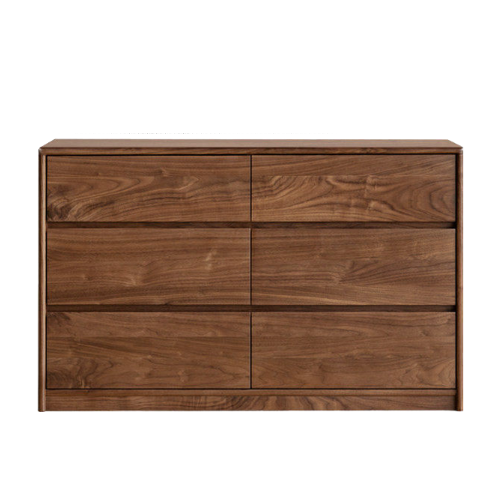 Black Walnut, South American Walnut Solid Wood chest of drawers