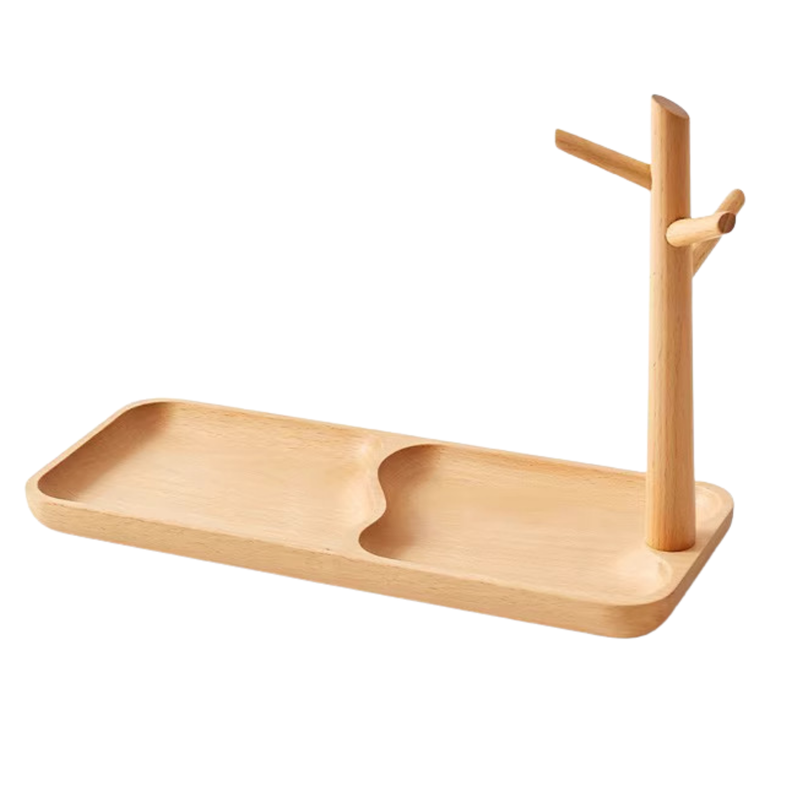 Beech, Black Walnut, Acacia Solid Wood Key Hanging Rack