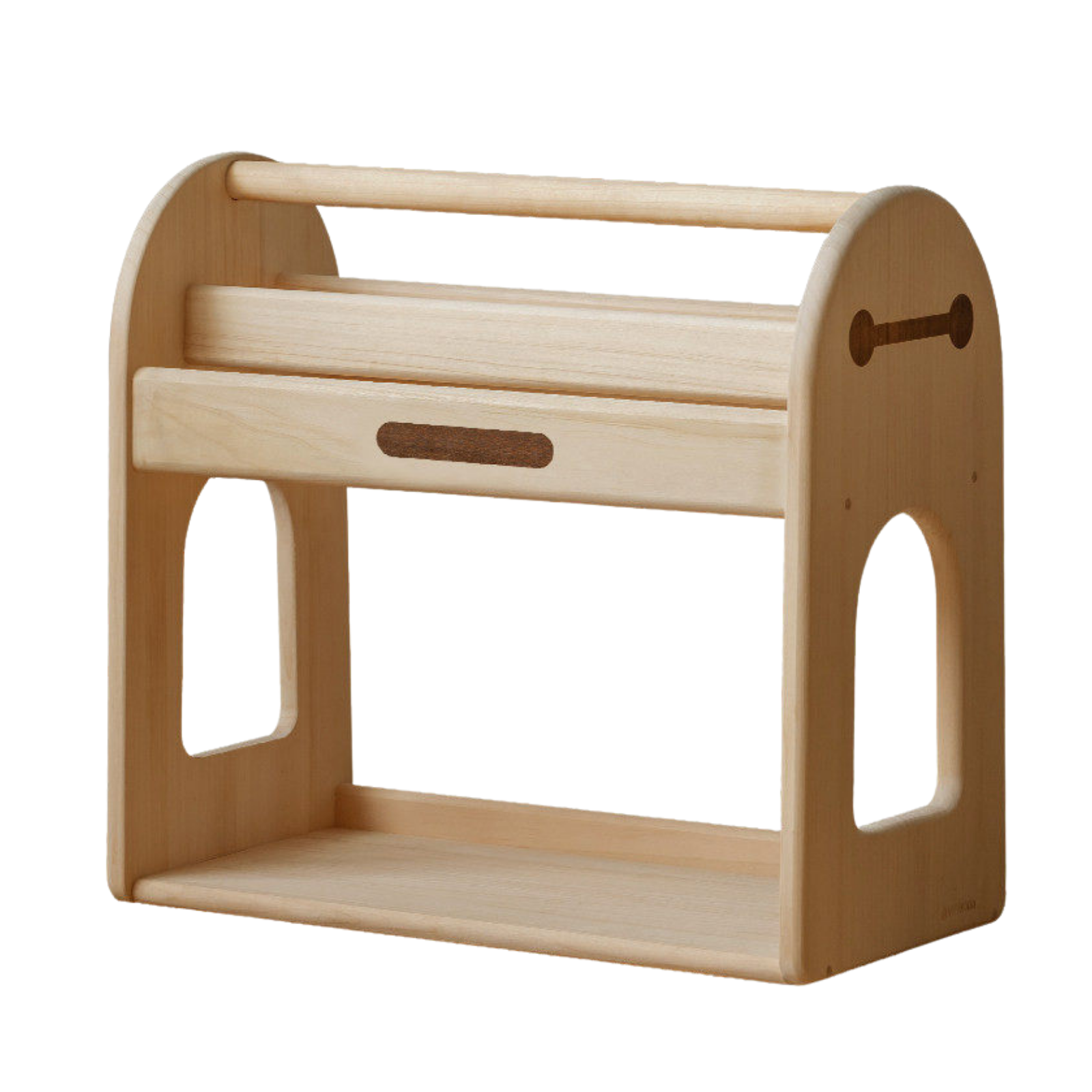 Poplar Solid Wood Movable Kids Cabinet