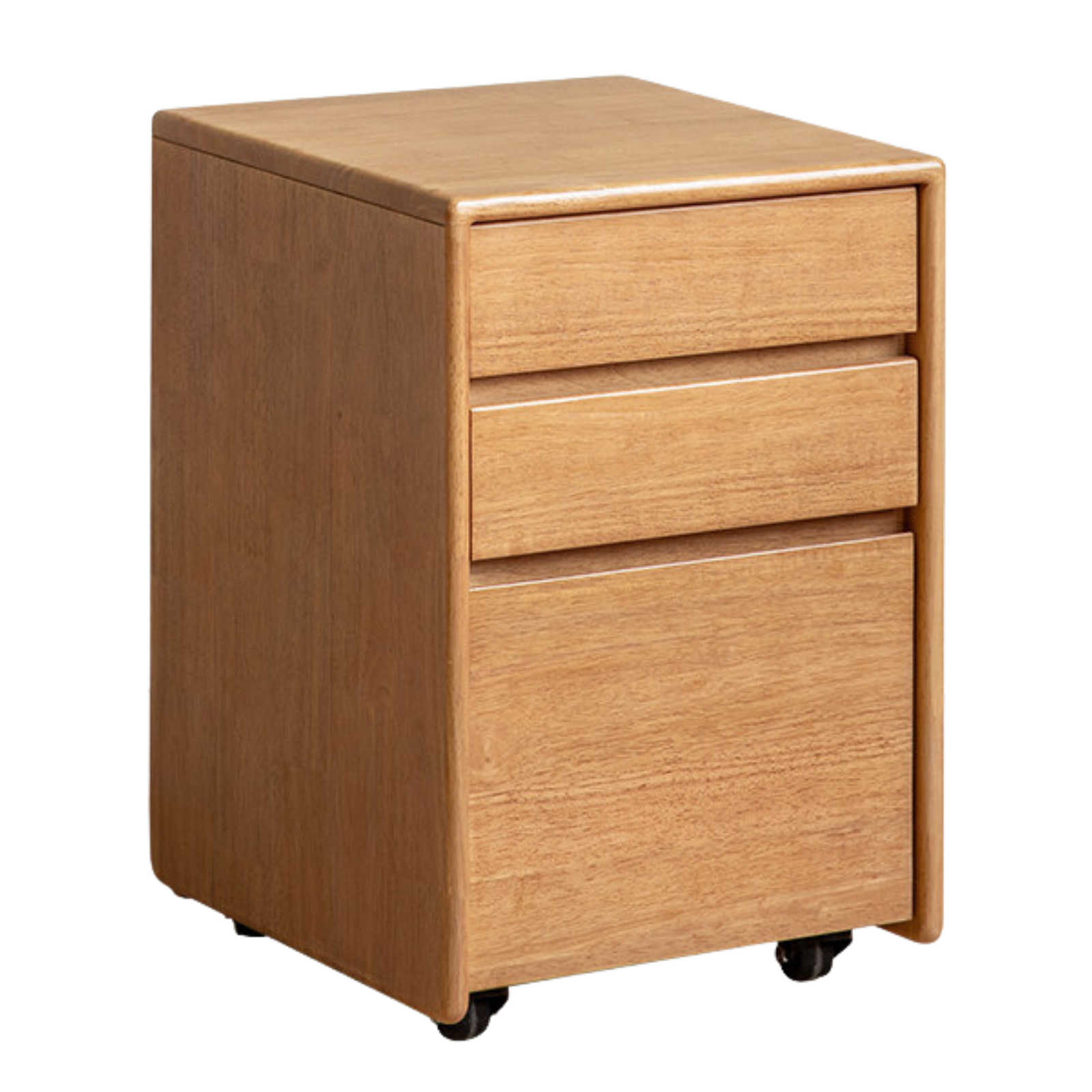 Beech, Solid Rubberwood Adjustable Height Children's Study Desk With Integrated Bookshelf